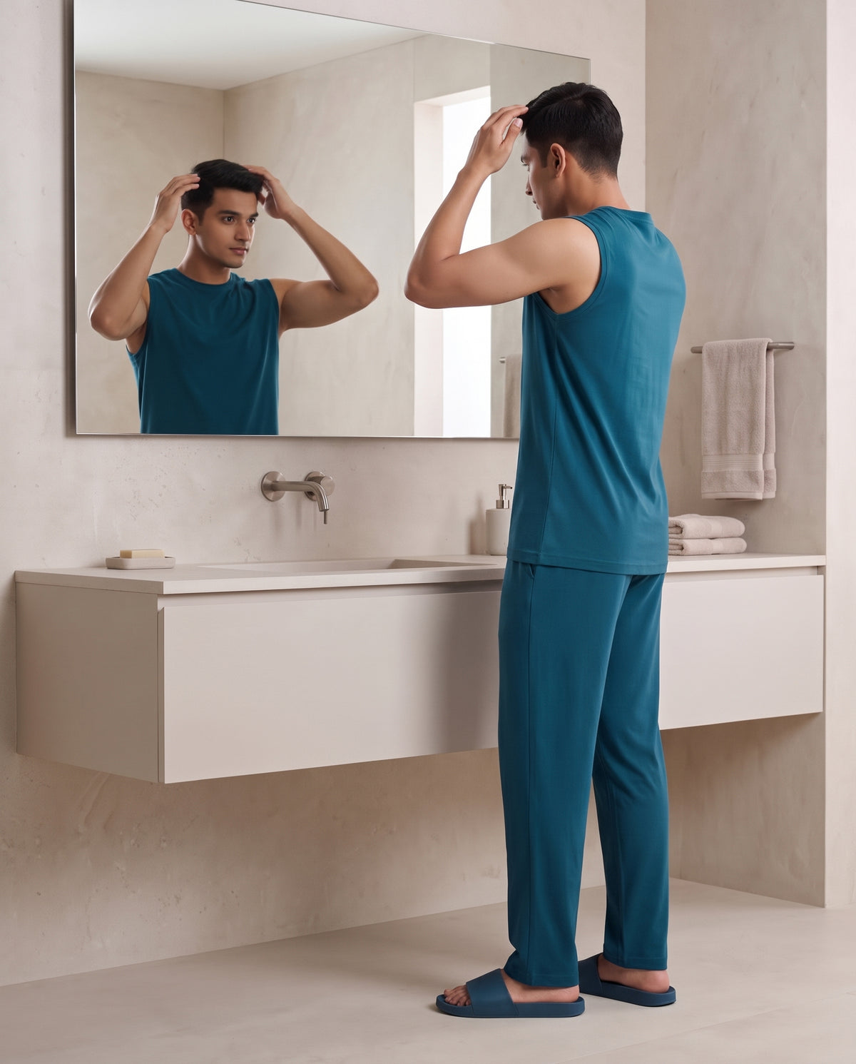 AirKnit Tee + Pant (Arctic Blue)