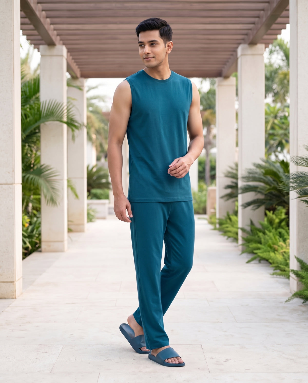 AirKnit Tee + Pant (Arctic Blue)