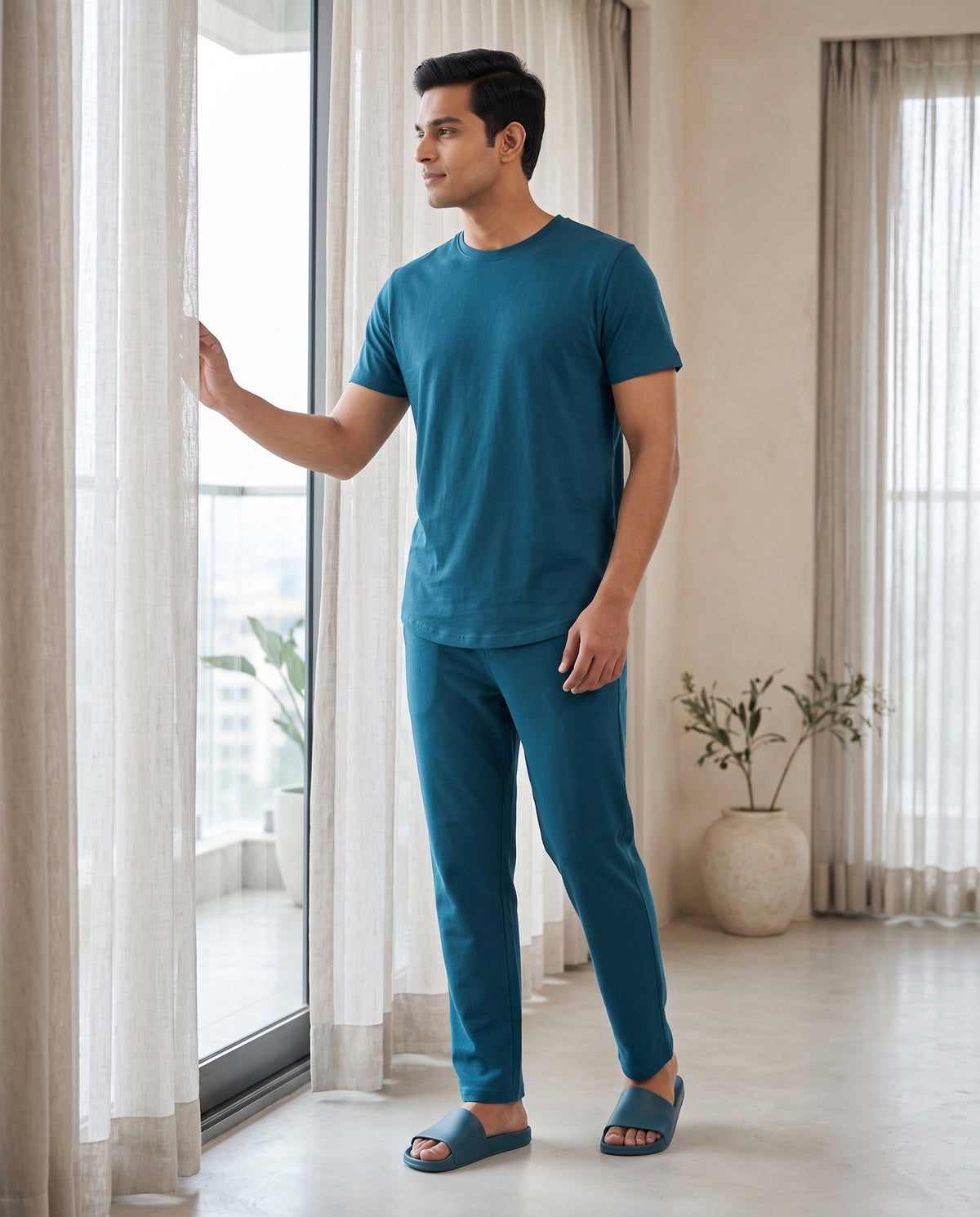 Cosmo T-Shirt + Pant Set (Arctic Blue)