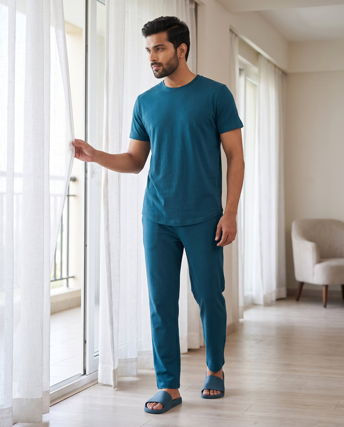 Cosmo T-Shirt + Pant Set (Arctic Blue)