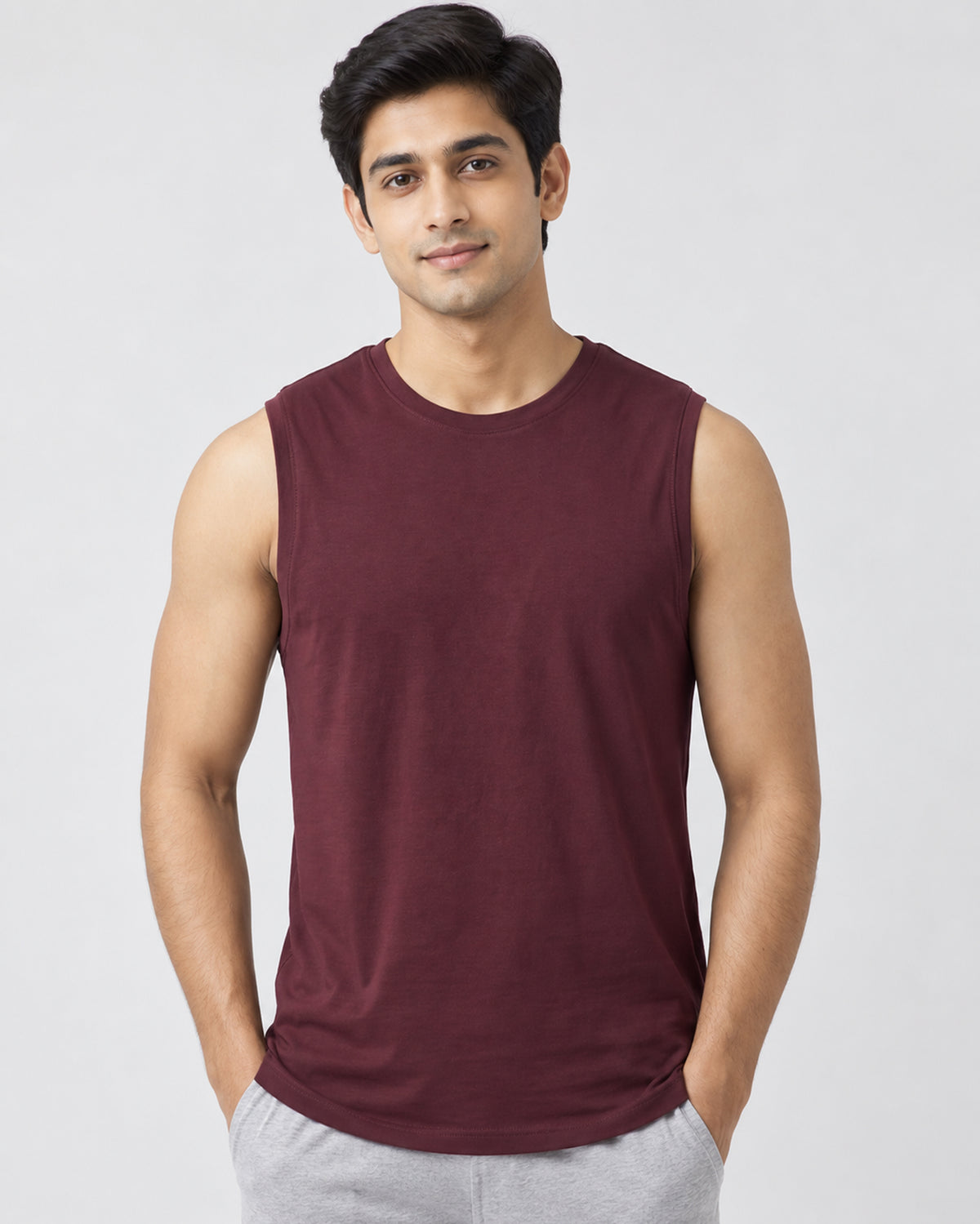 AirKnit Bamboo Tee (Burgundy)