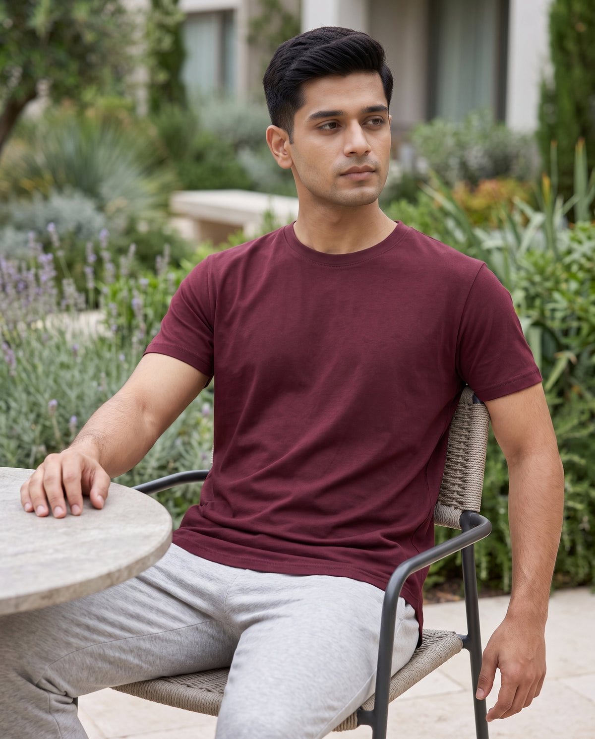 Cosmo Bamboo T-shirt (Burgundy)