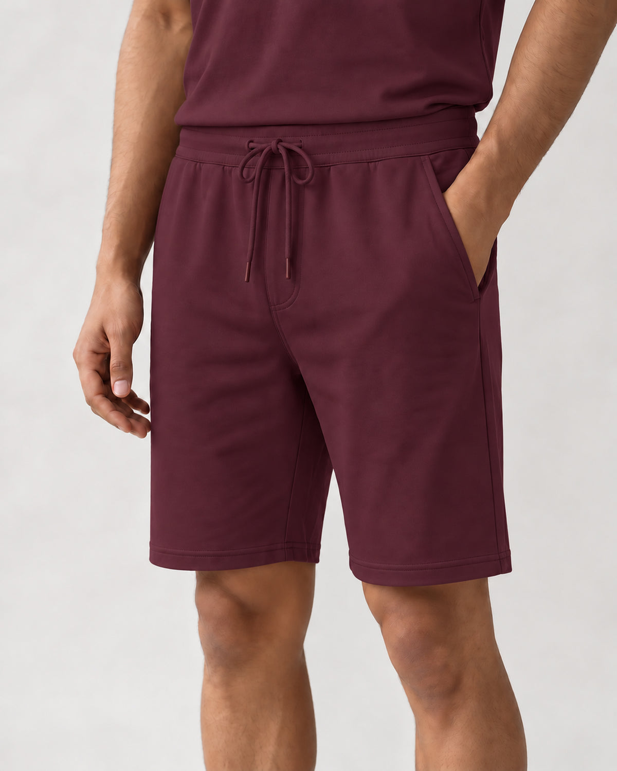 AirKnit Tee + Shorts (Burgundy)