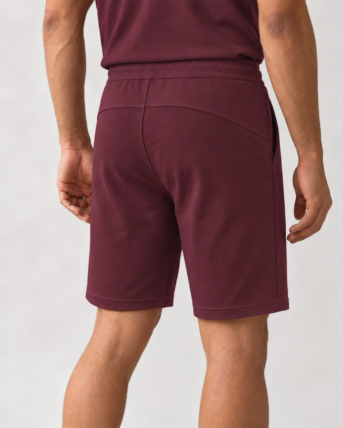 Hushy Bamboo Shorts (Burgundy)