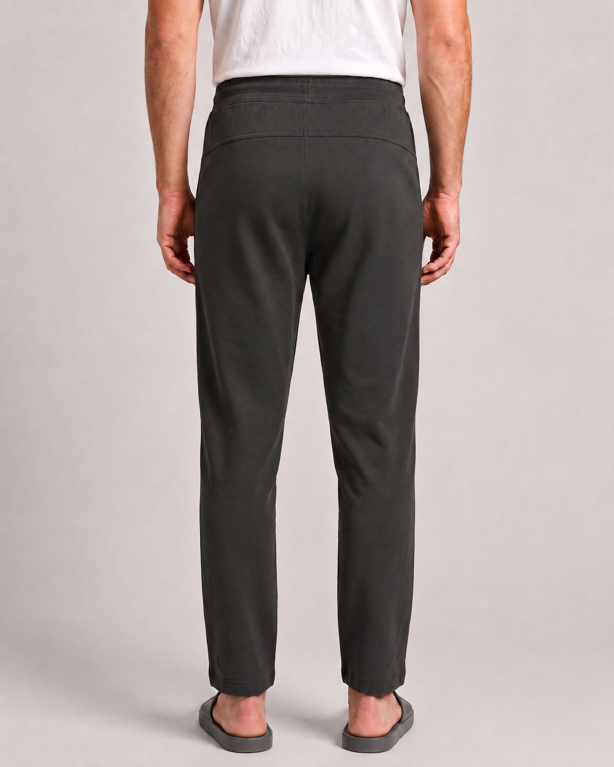 Men's charcoal Urbanite pant from Softsleep, crafted in bamboo cotton for a smooth feel and comfortable everyday loungewear.