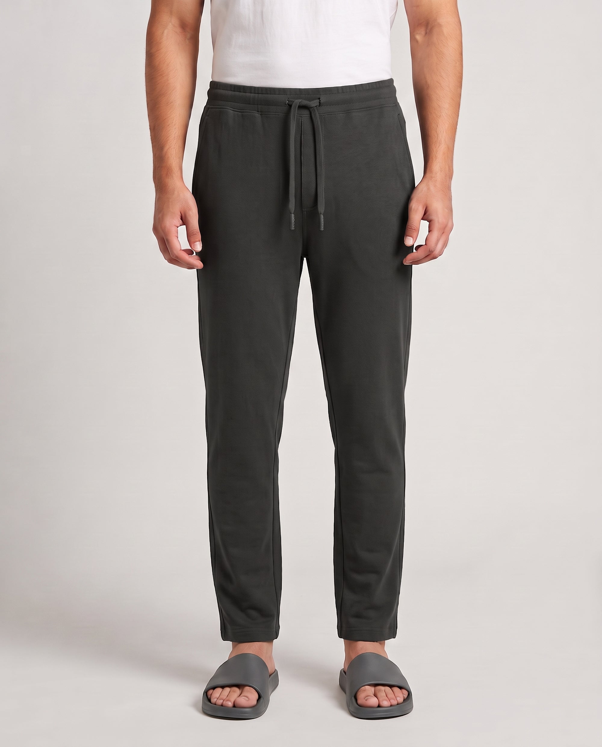 Charcoal Urbanite pant for men from Softsleep, made in comfortable bamboo cotton for a relaxed fit and easy loungewear.