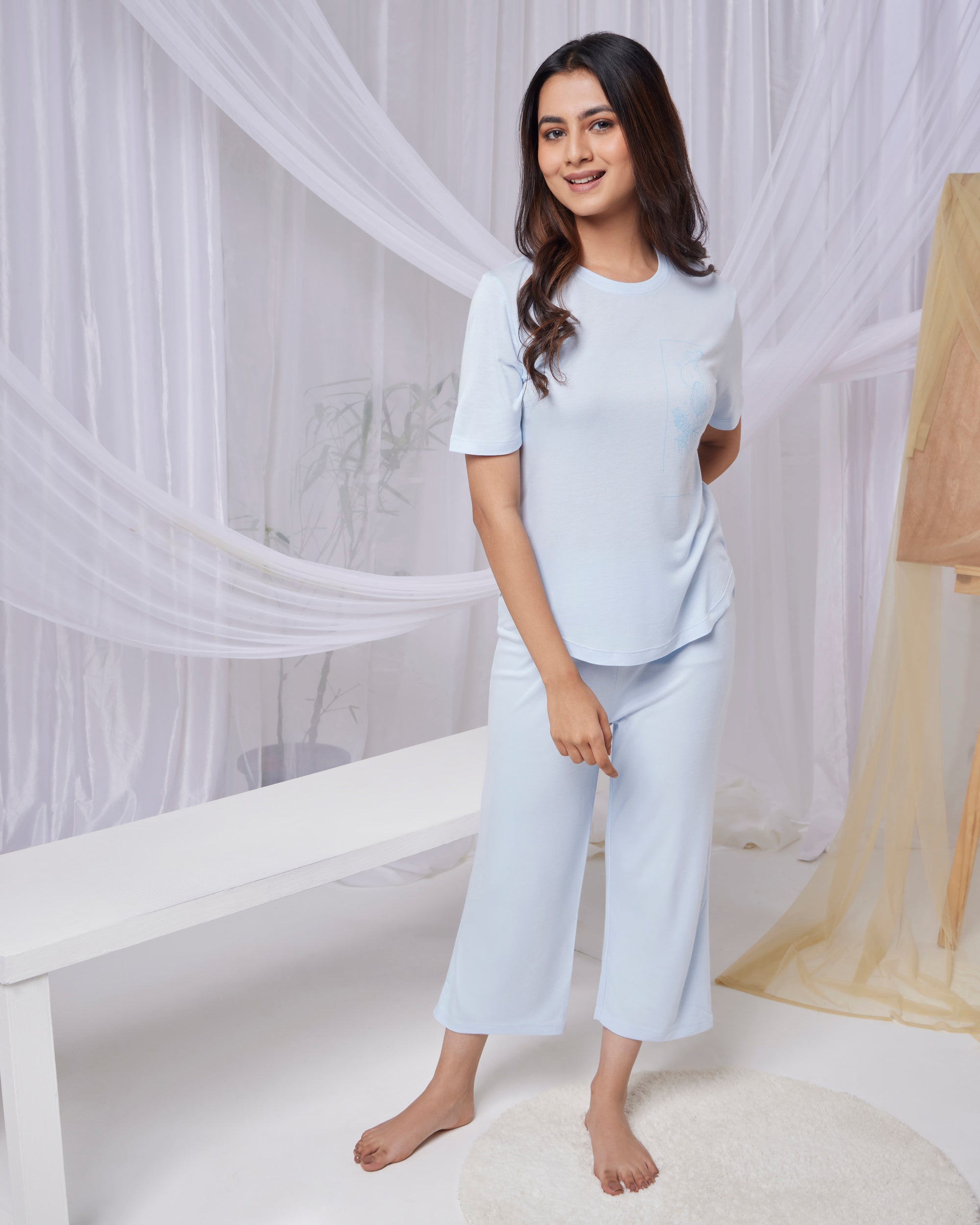 Nova Bamboo Pant (Cloud Blue)