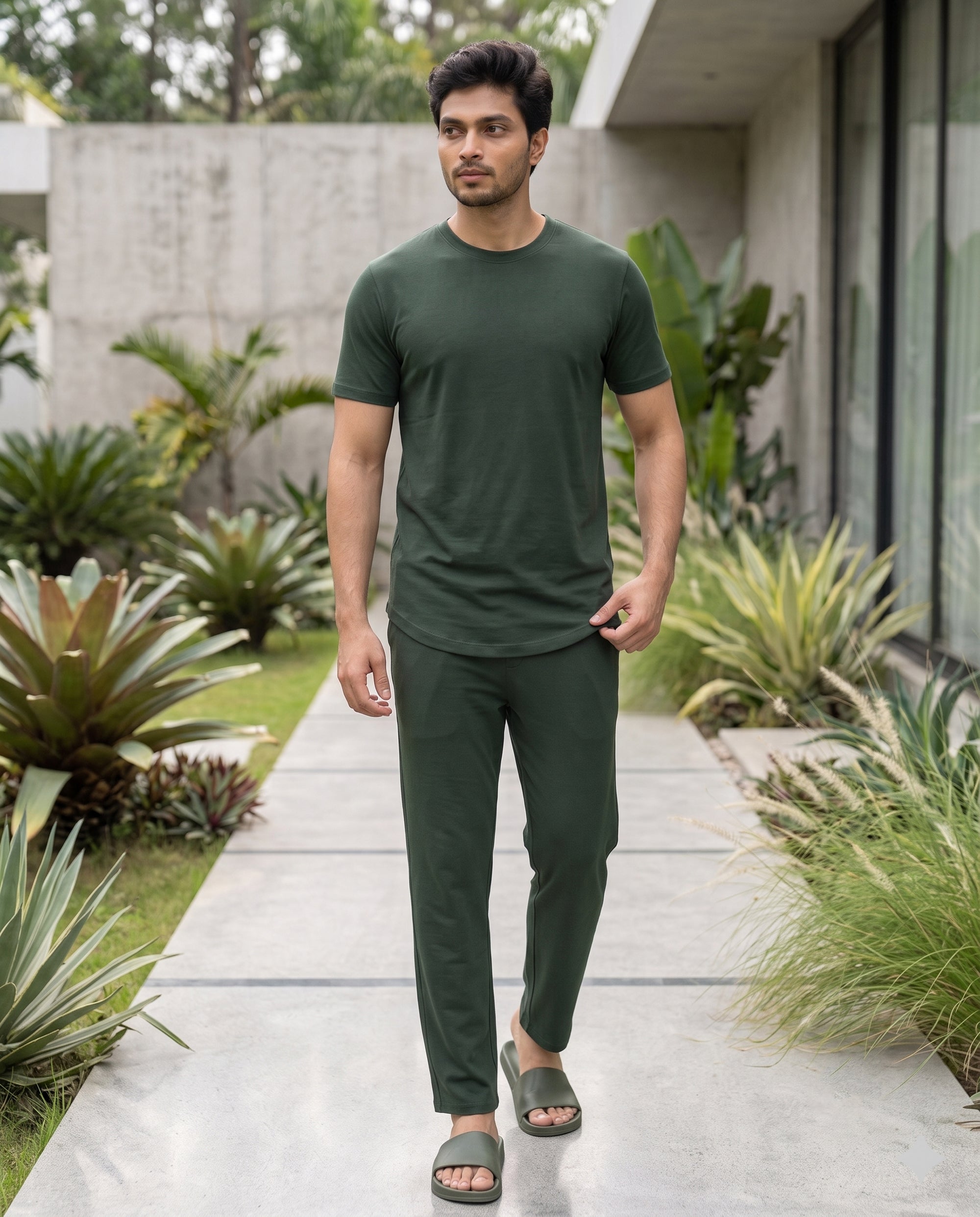 Cosmo T-Shirt + Pant (Dark Green)