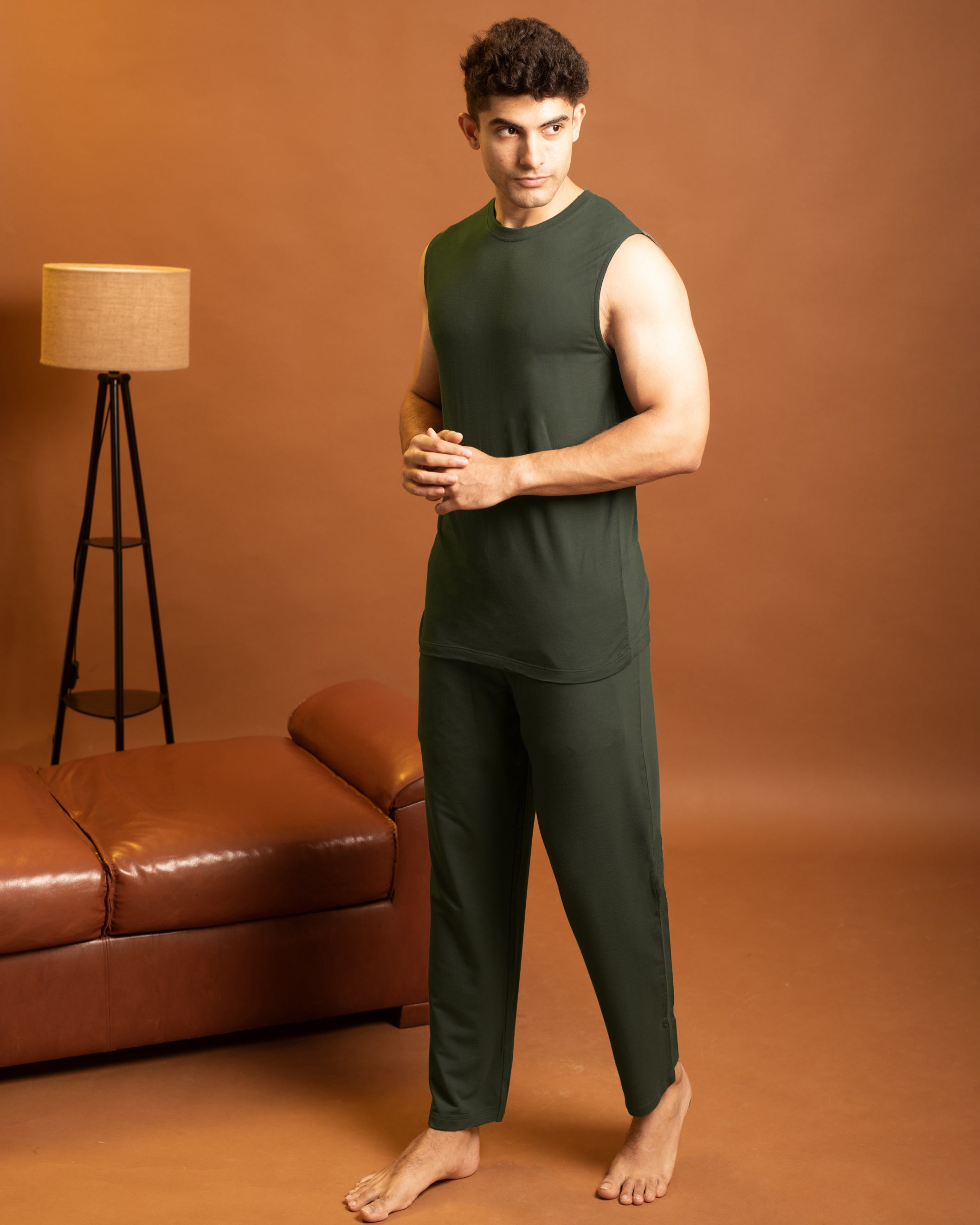 Dark Green mens AirKnit tee and pant set
Lightweight eco friendly casual wear for home and leisure
Urbanite Bamboo Lounge Pants in Dark Green with silky soft feel
Women’s Dark Green bamboo pants for nightwear and comfort
Softsleep bamboo pants Dark Green, lightweight and breathable
Sustainable bamboo sleep pants in Dark Green color
Urbanite Dark Green pants designed for all night comfort
Smooth bamboo fabric lounge pants for women in Dark Green