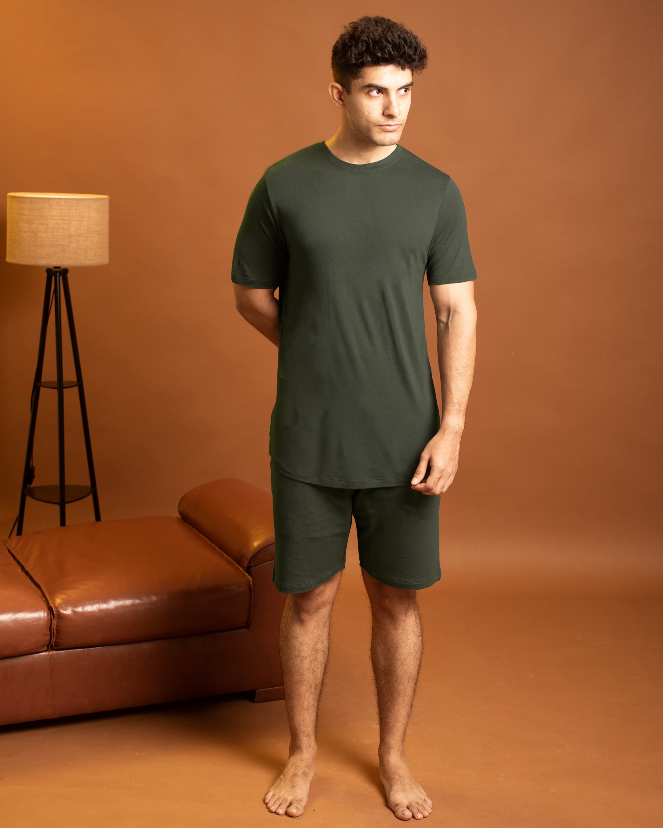 Cosmo T-Shirt + Shorts  (Dark Green)