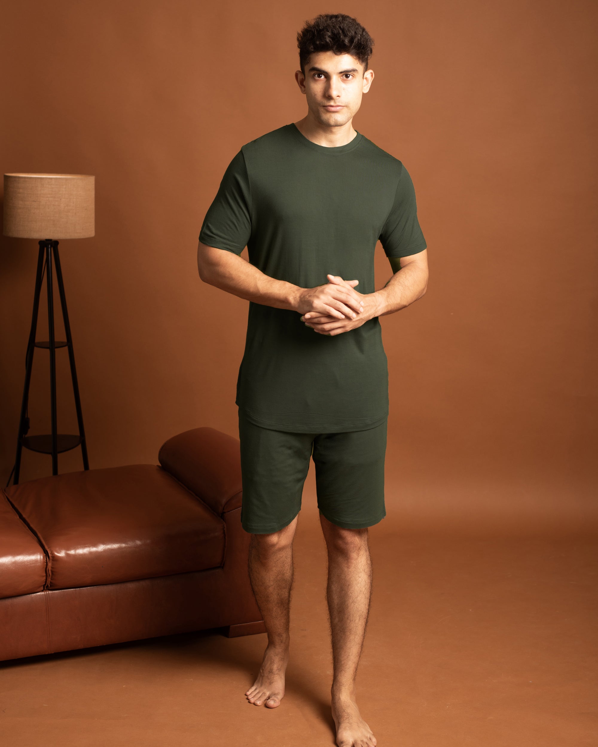Cosmo T-Shirt + Shorts  (Dark Green)