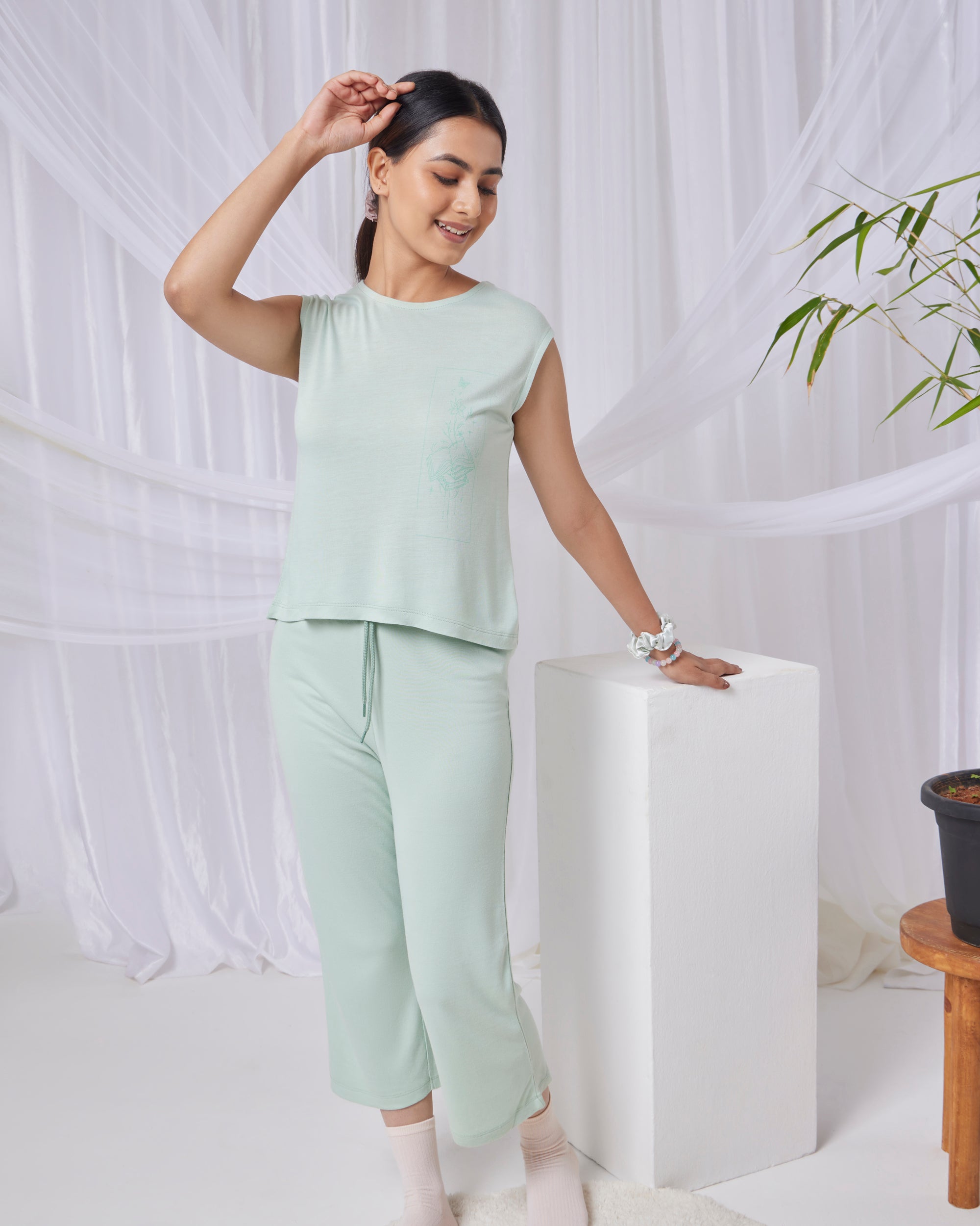 Aurora Top + Pant (Fresh Mint)