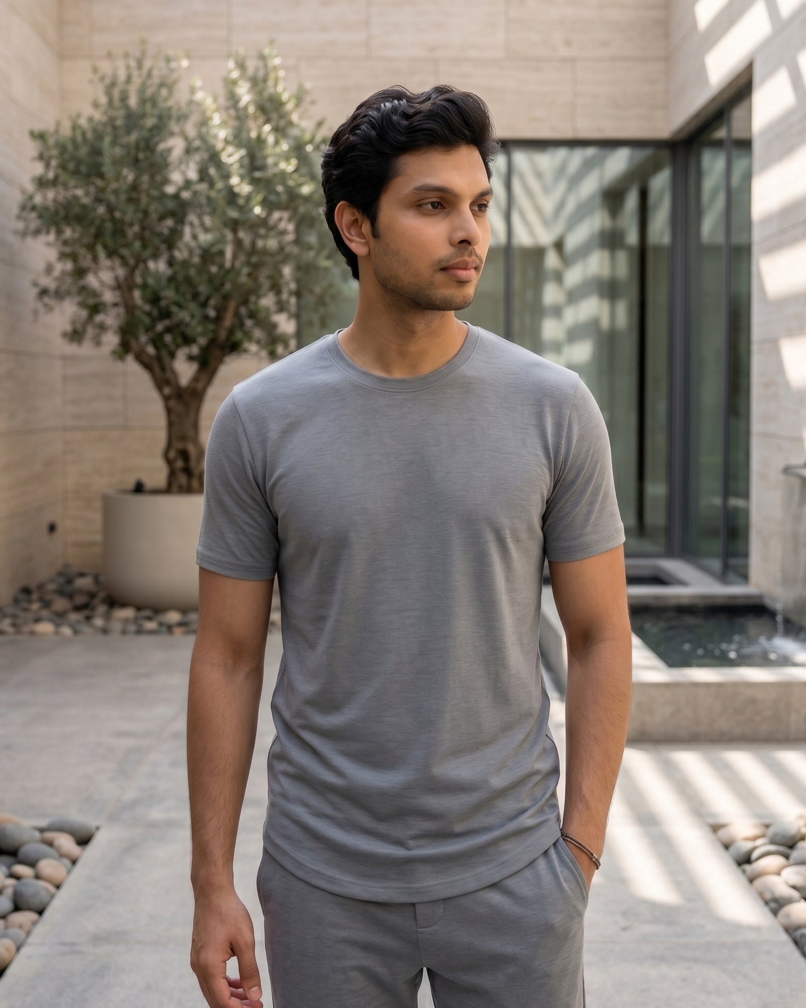 Cosmo Bamboo T-shirt (Fog Grey)