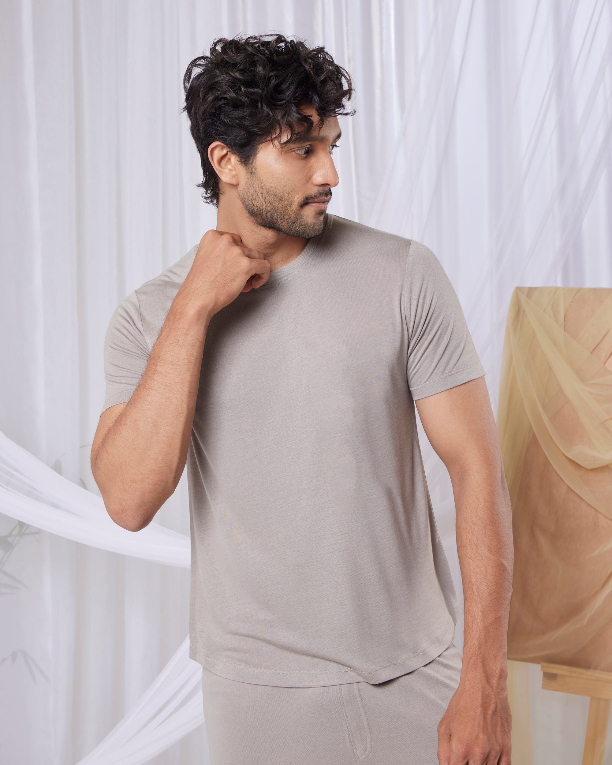 Cosmo T-Shirt + Shorts (Grey Mocha)