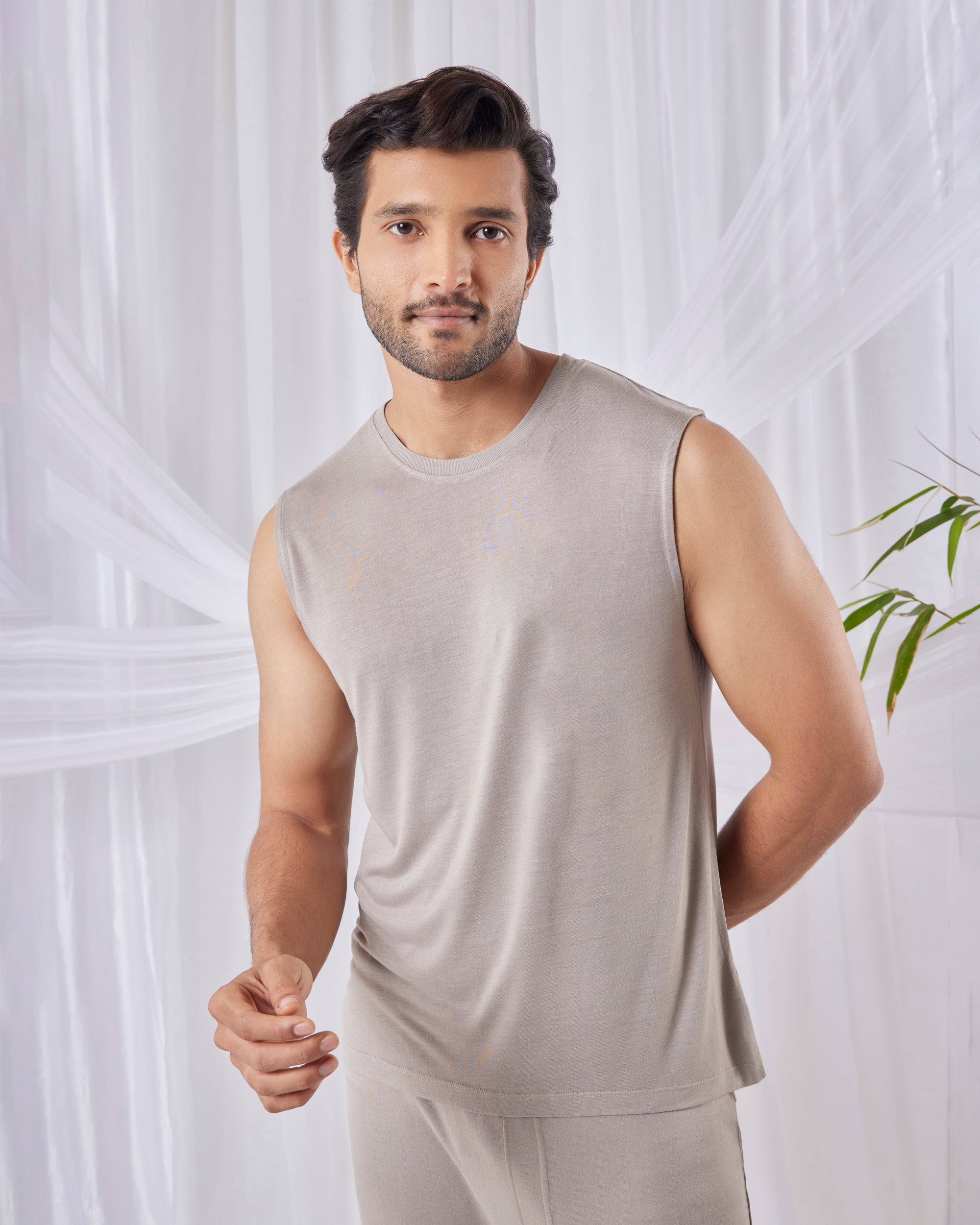 AirKnit Tee + Pant (Grey Mocha)