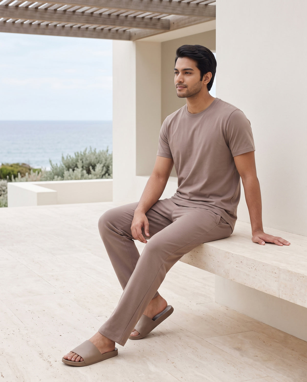 Cosmo T-Shirt + Pant (Hazelnut)
