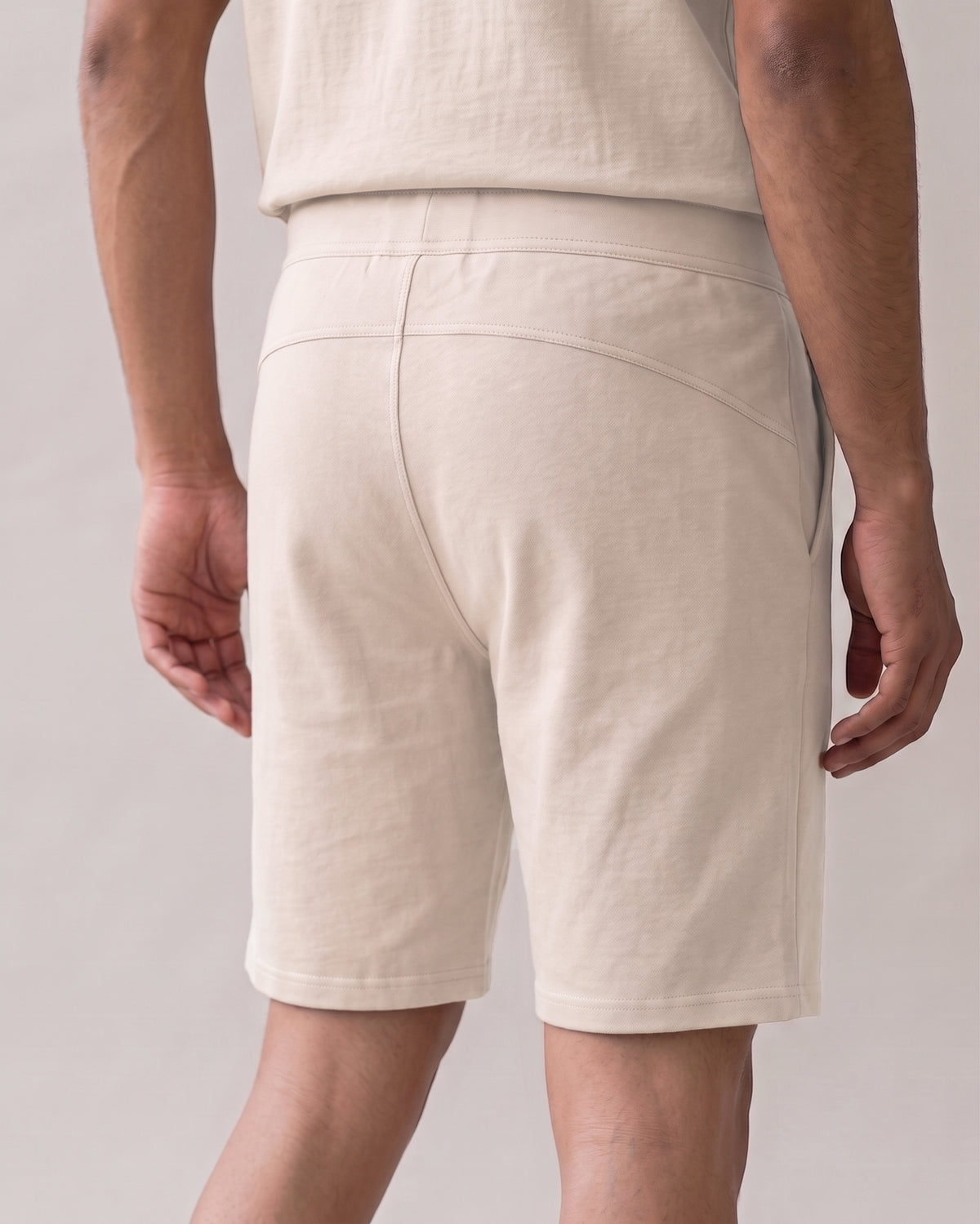 Irish cream Hushy bamboo cotton lounge wear with breathable softness and thermoregulating comfort for peaceful home relaxation