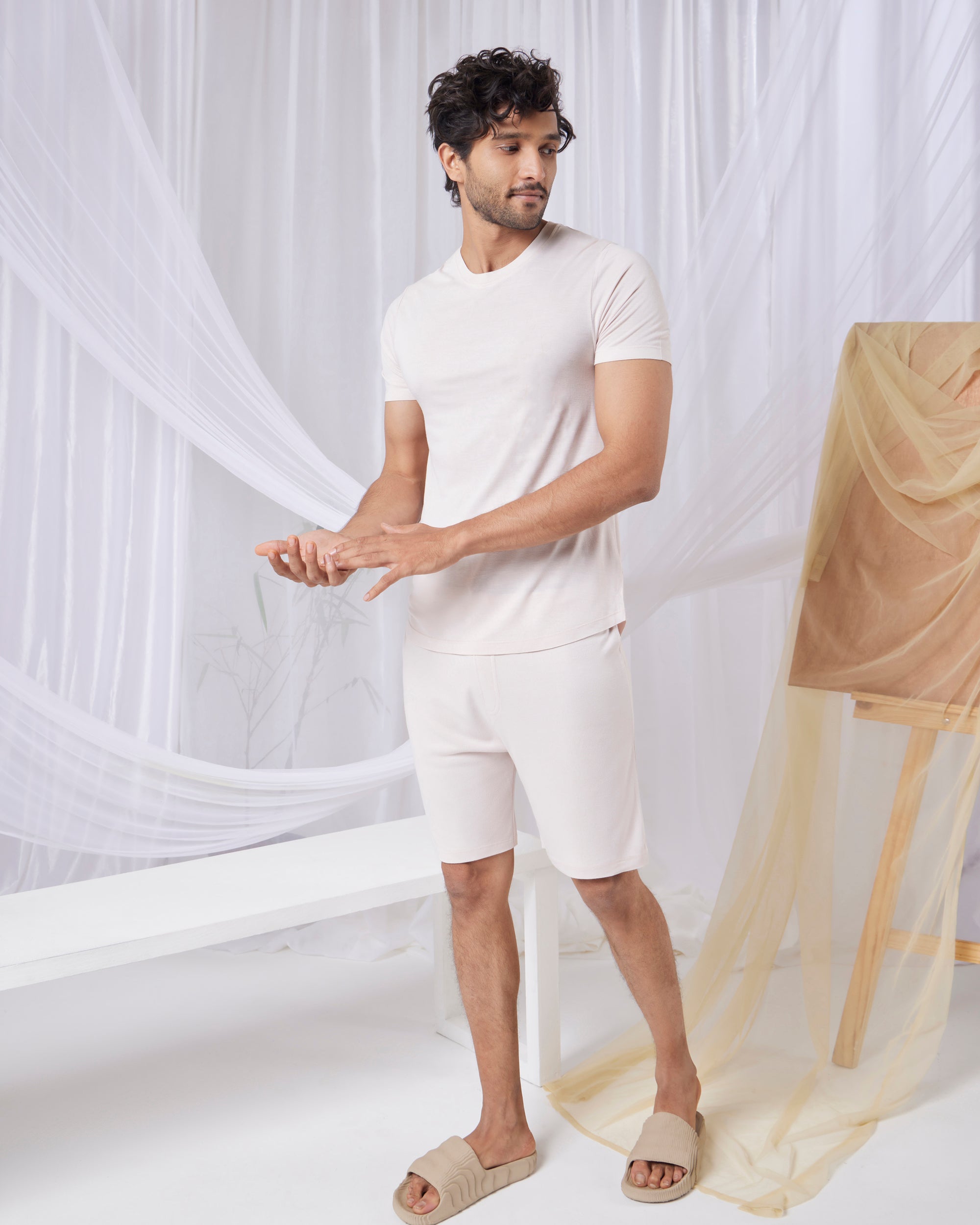 Cosmo T-Shirt + Shorts (Irish Cream)