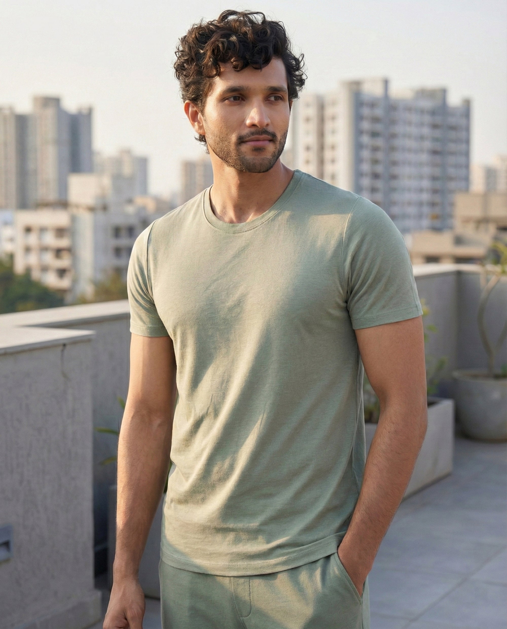 Cosmo Bamboo T-Shirt (Laurel Green)