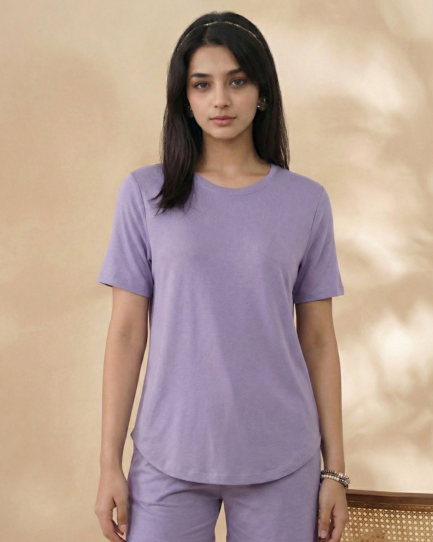 Celine Bamboo Tee (Lavender)