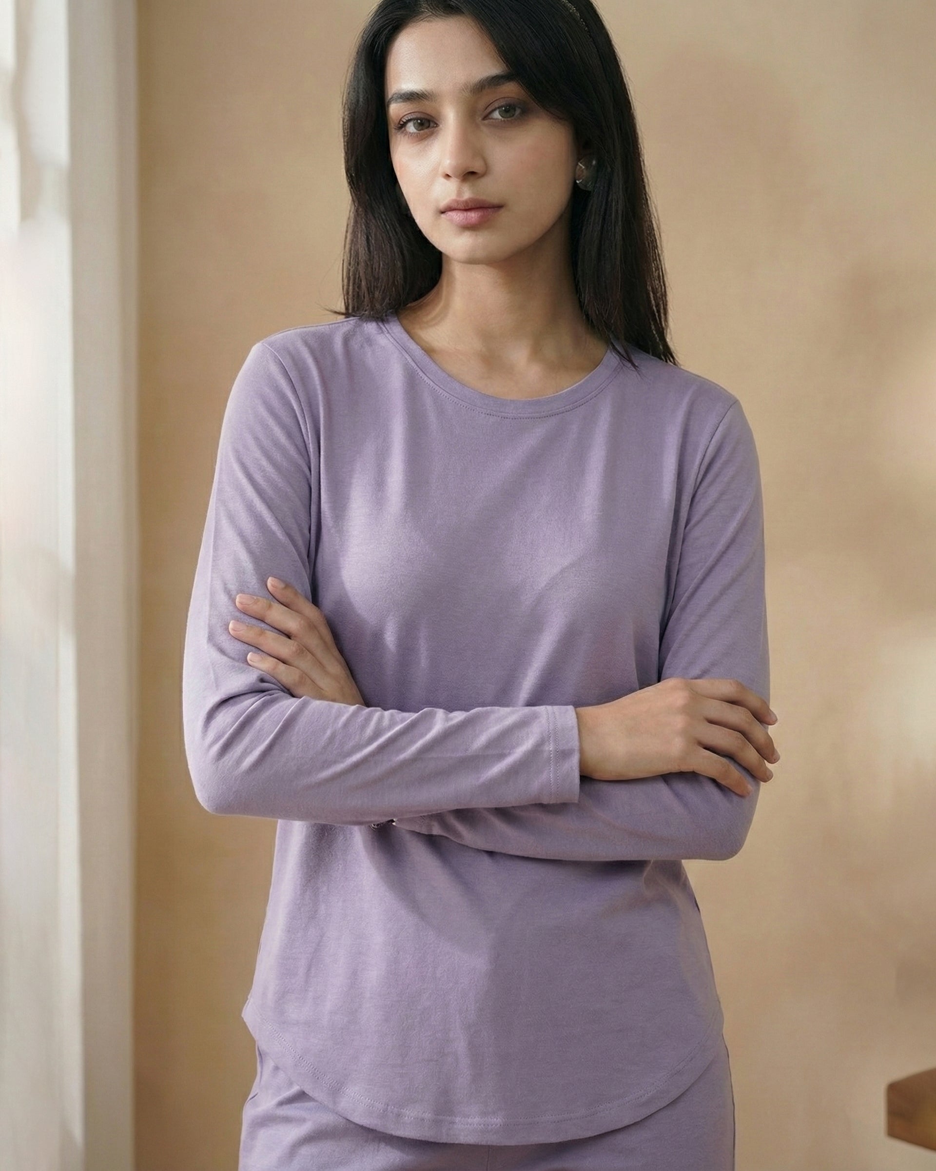 Estelle Bamboo Tee (Lavender)