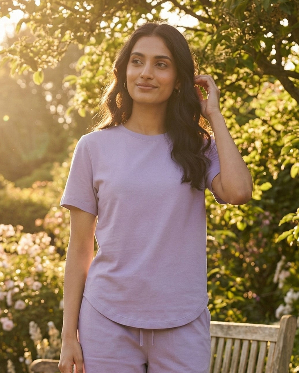 Celine Bamboo Tee (Lavender)