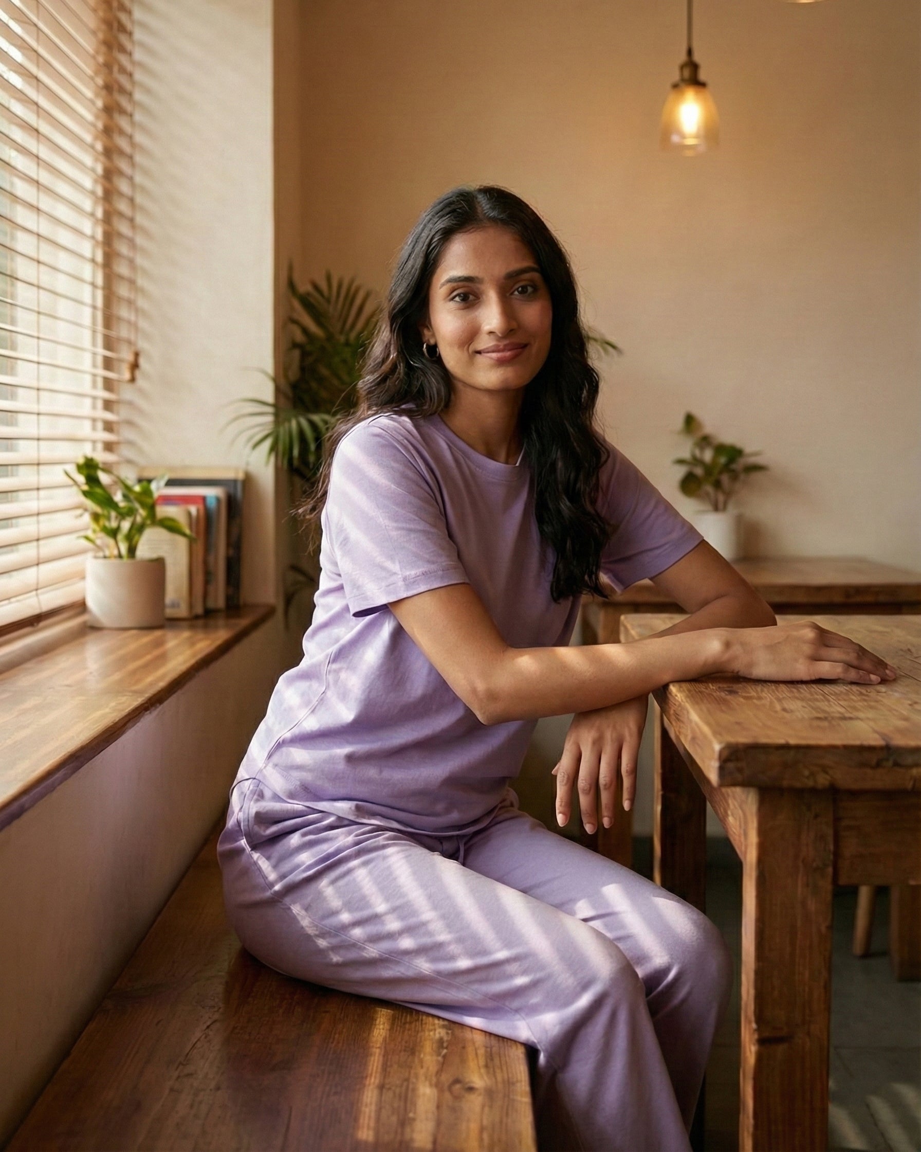 Celine T-Shirt + Pant (Lavender)