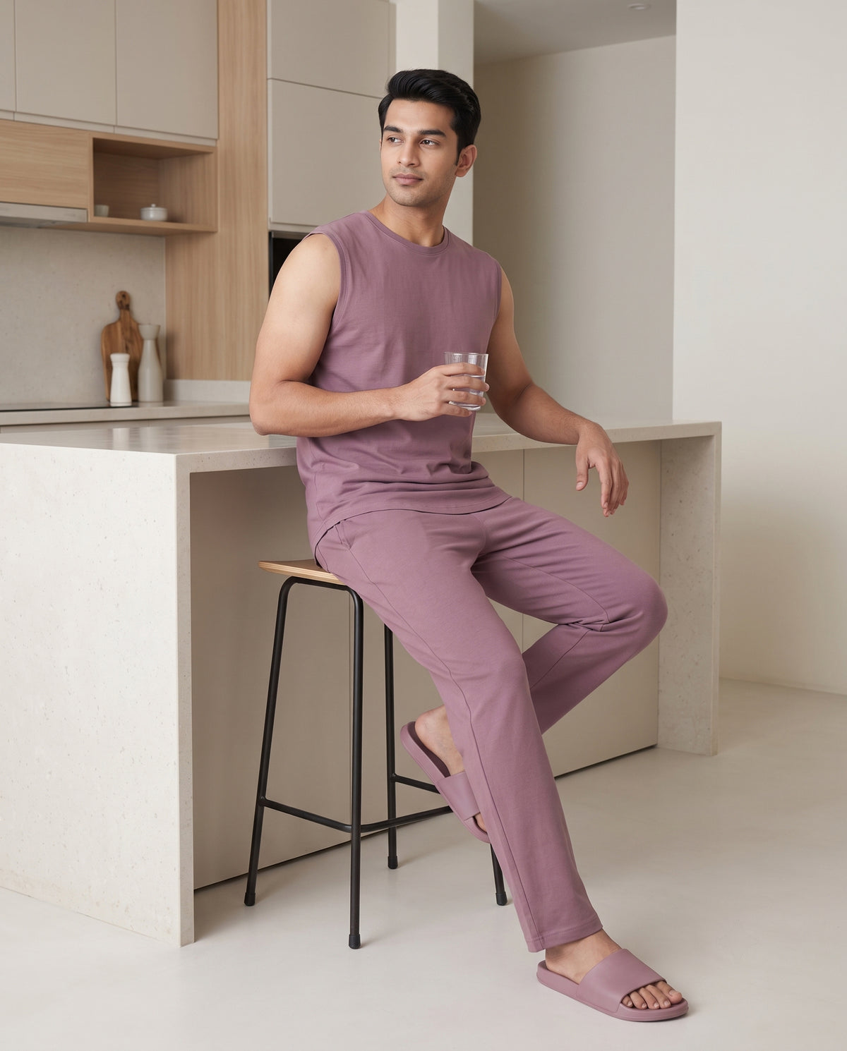AirKnit Tee + Pant (Mauve)