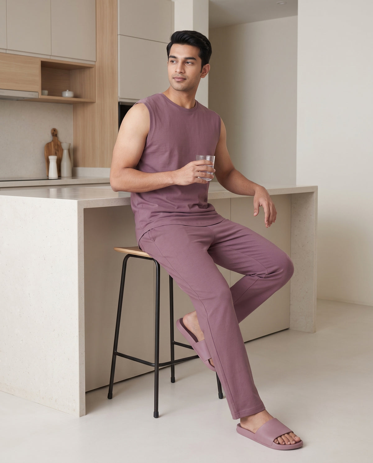 AirKnit Tee + Pant (Mauve)