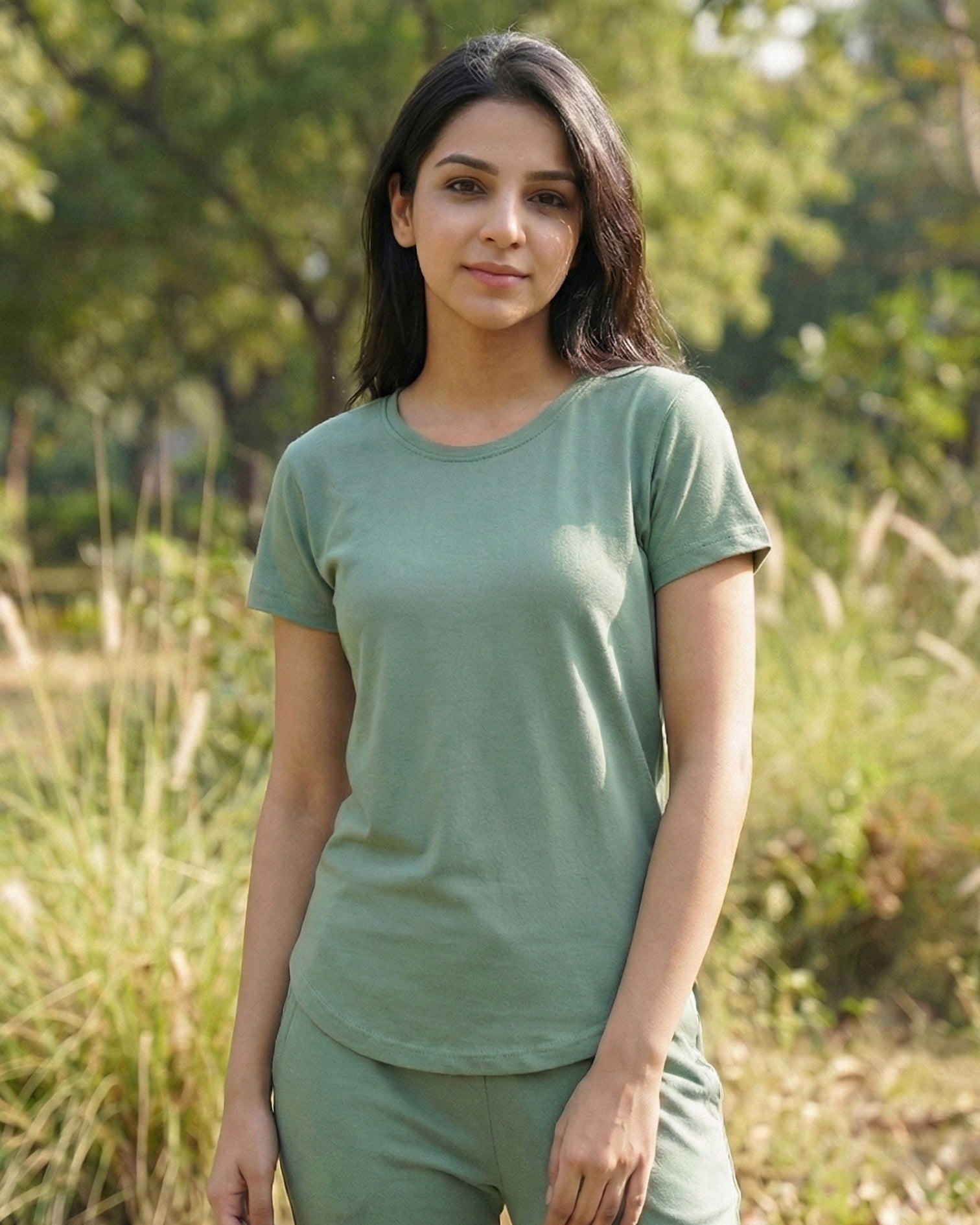 Celine Bamboo Tee (Mint Green)