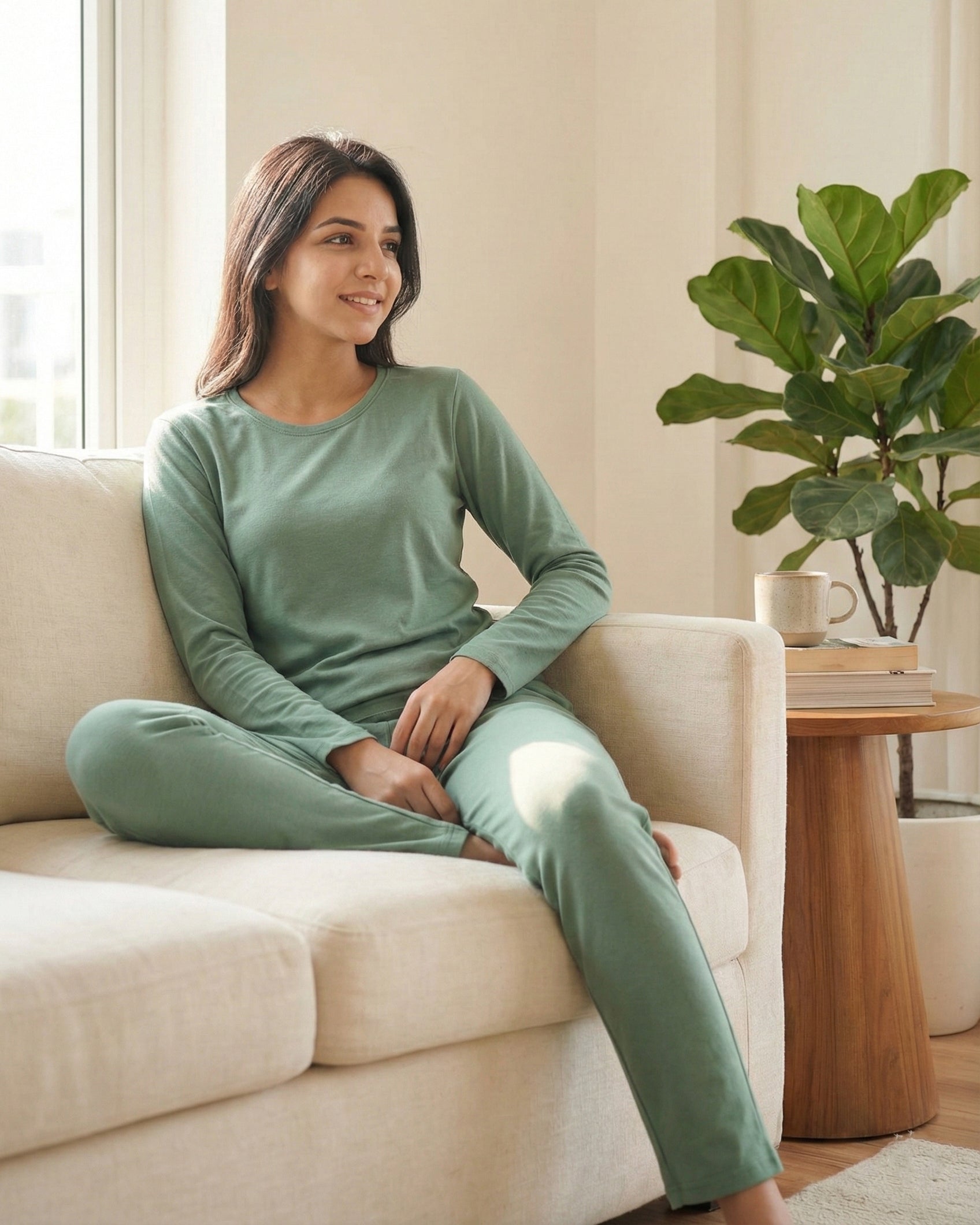 Estelle T-Shirt + Pant (Mint Green)