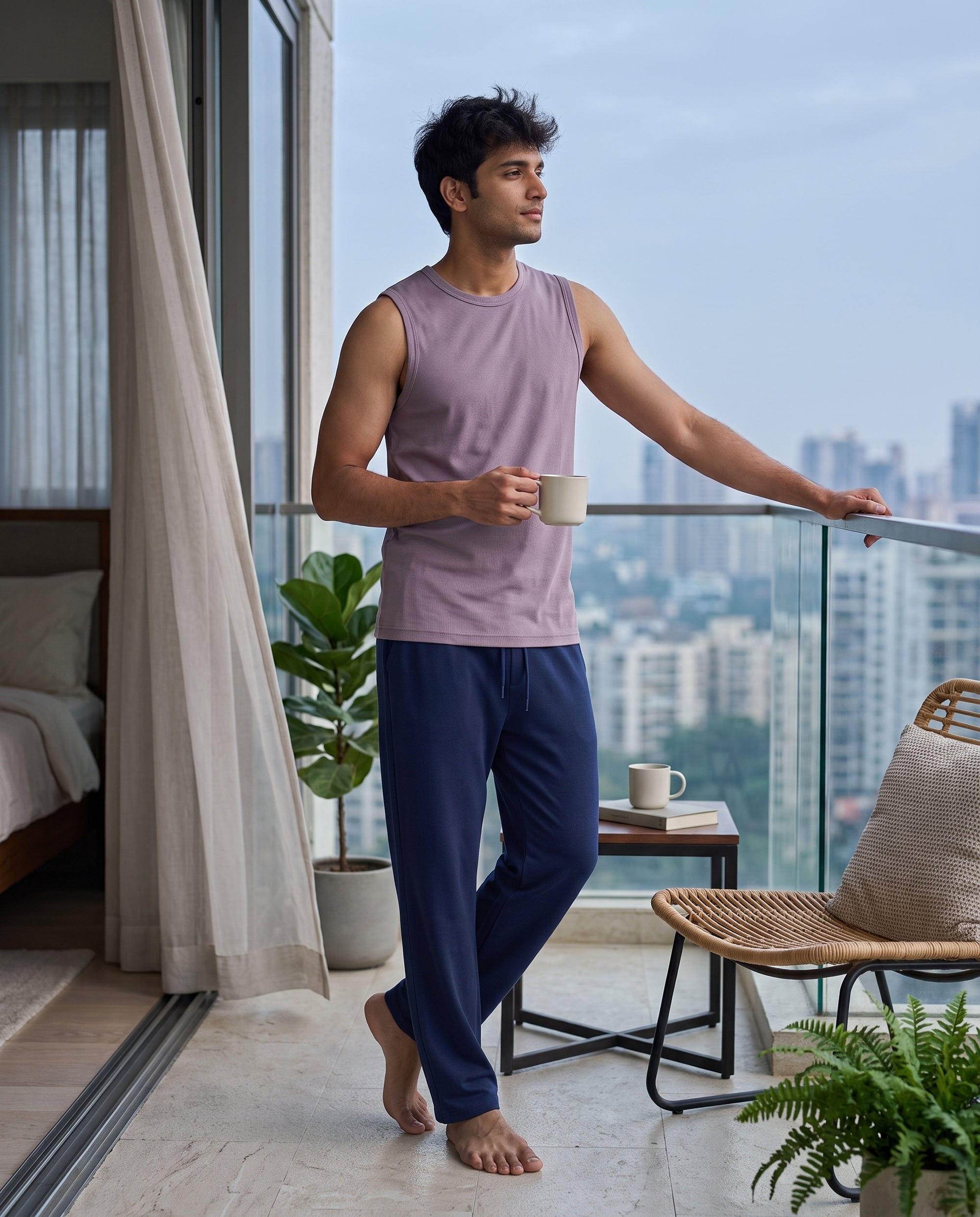 AirKnit Tee + Pant (Twilight + Blue)