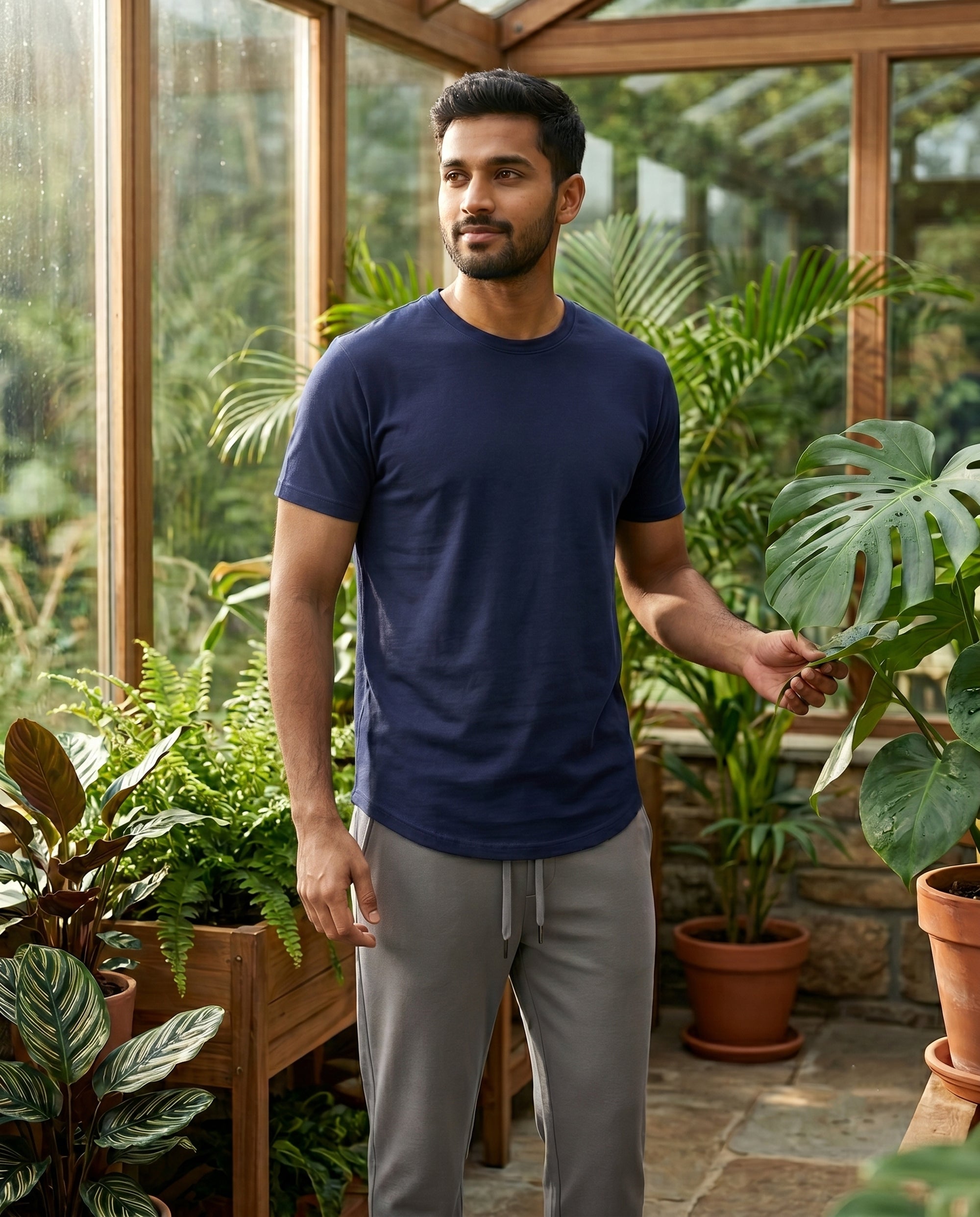Cosmo T-Shirt + Pant (Blue + Grey)