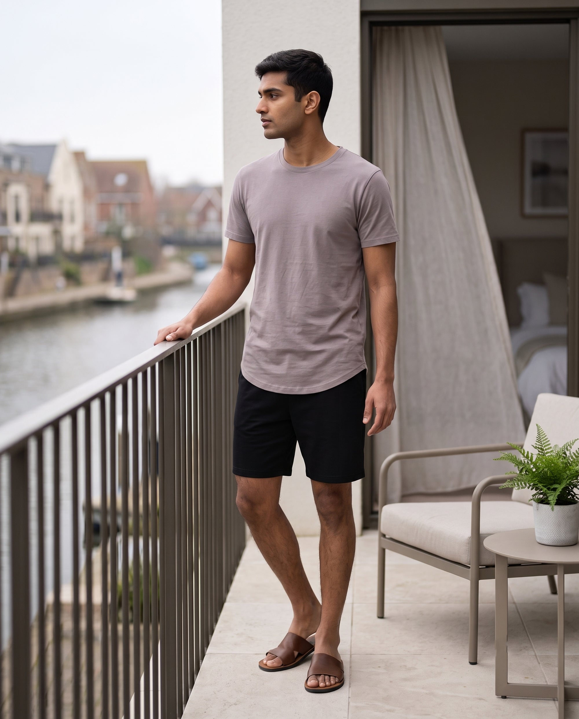 Cosmo T-Shirt + Shorts (Grey + Black)