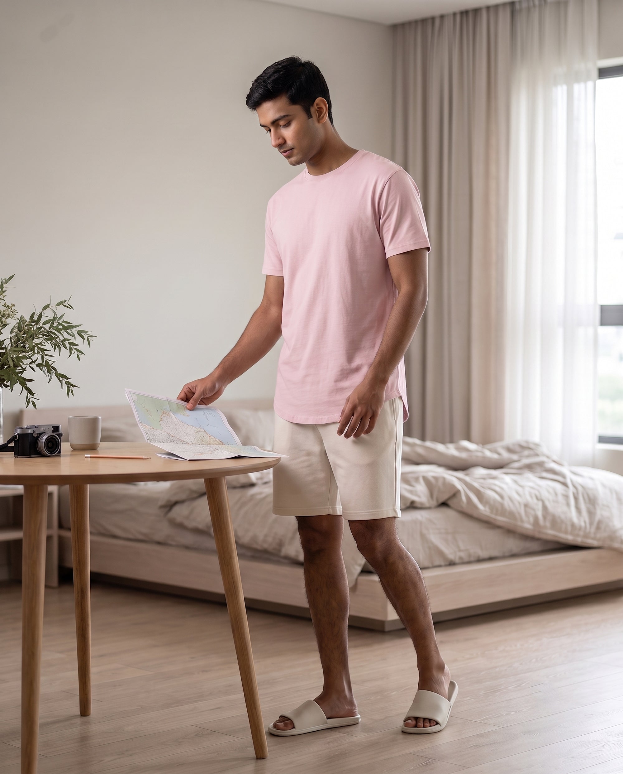 Cosmo T-Shirt + Shorts (Pink + Cream)