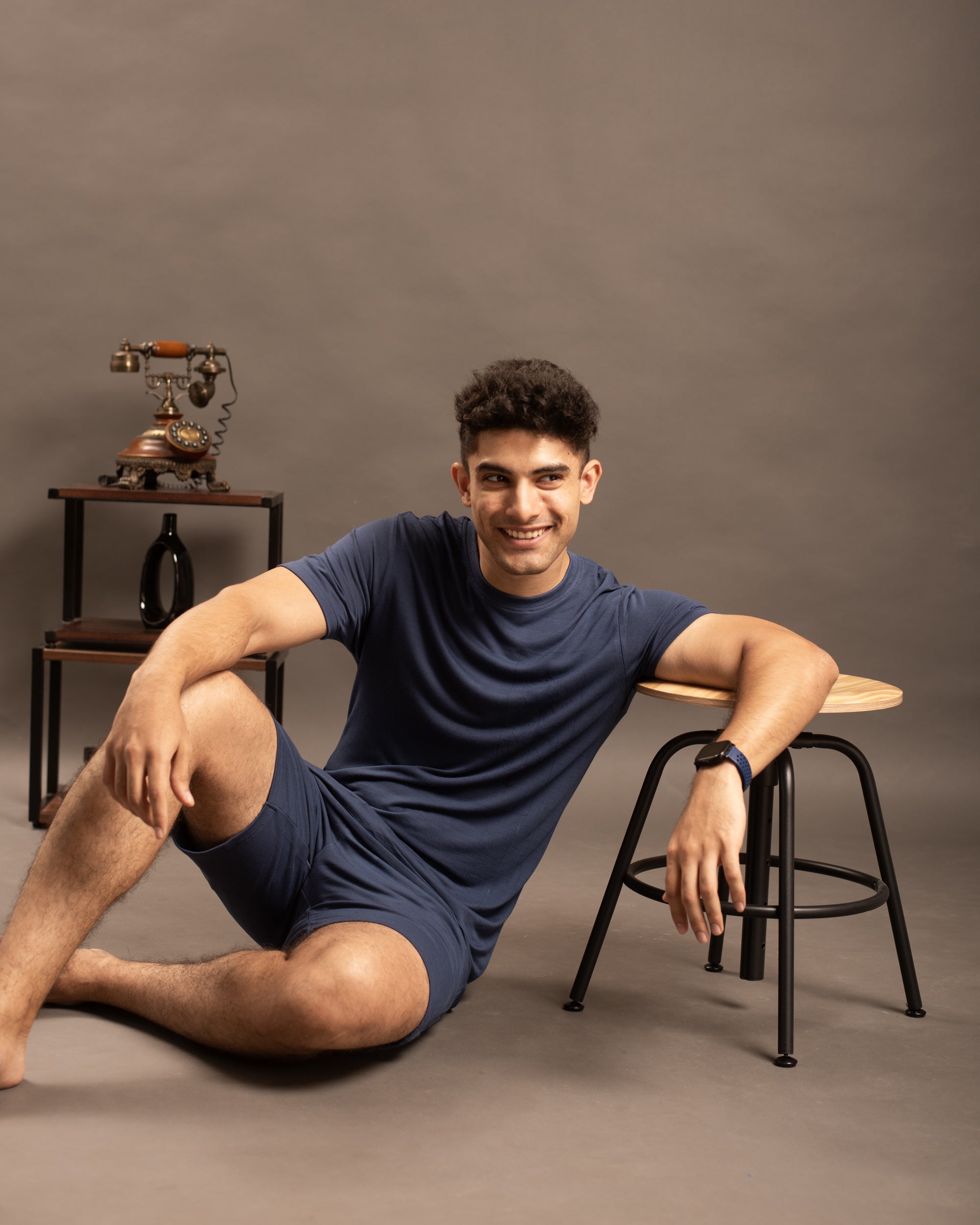 Cosmo Bamboo T-Shirt  (Navy Blue)