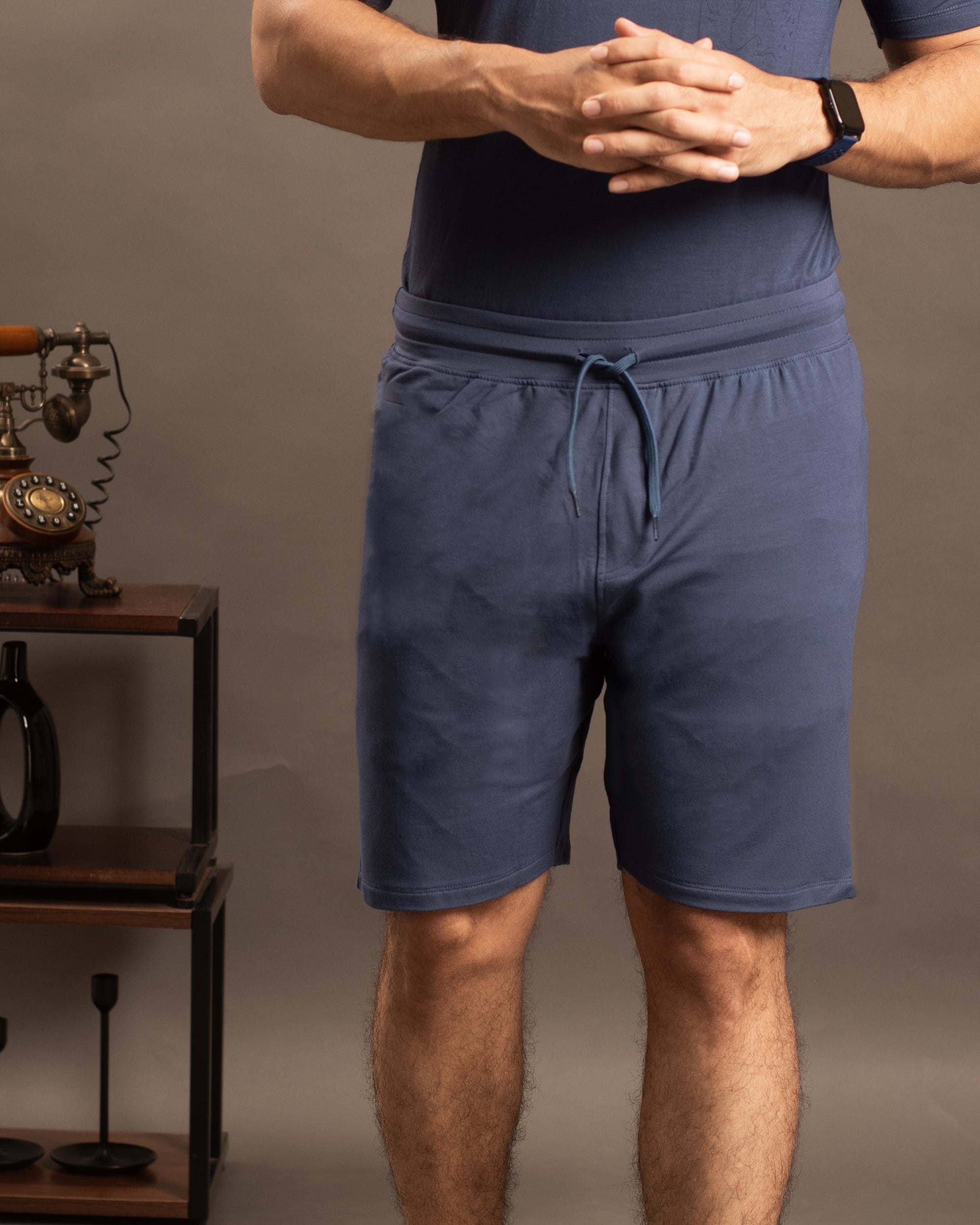 AirKnit Tee + Shorts (Navy Blue)