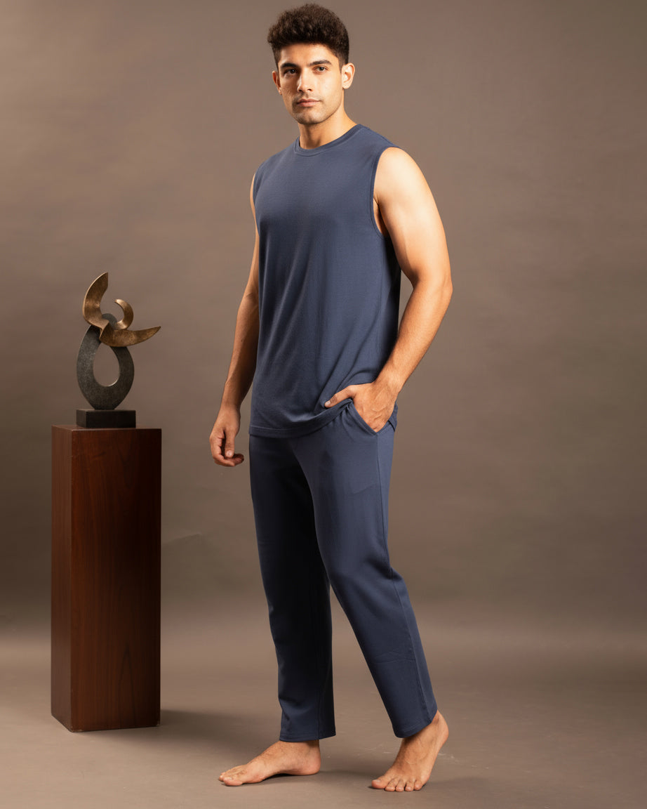 SoftSleep mens AirKnit bamboo tee in Navy Blue
Ultra soft and comfortable for daily wear