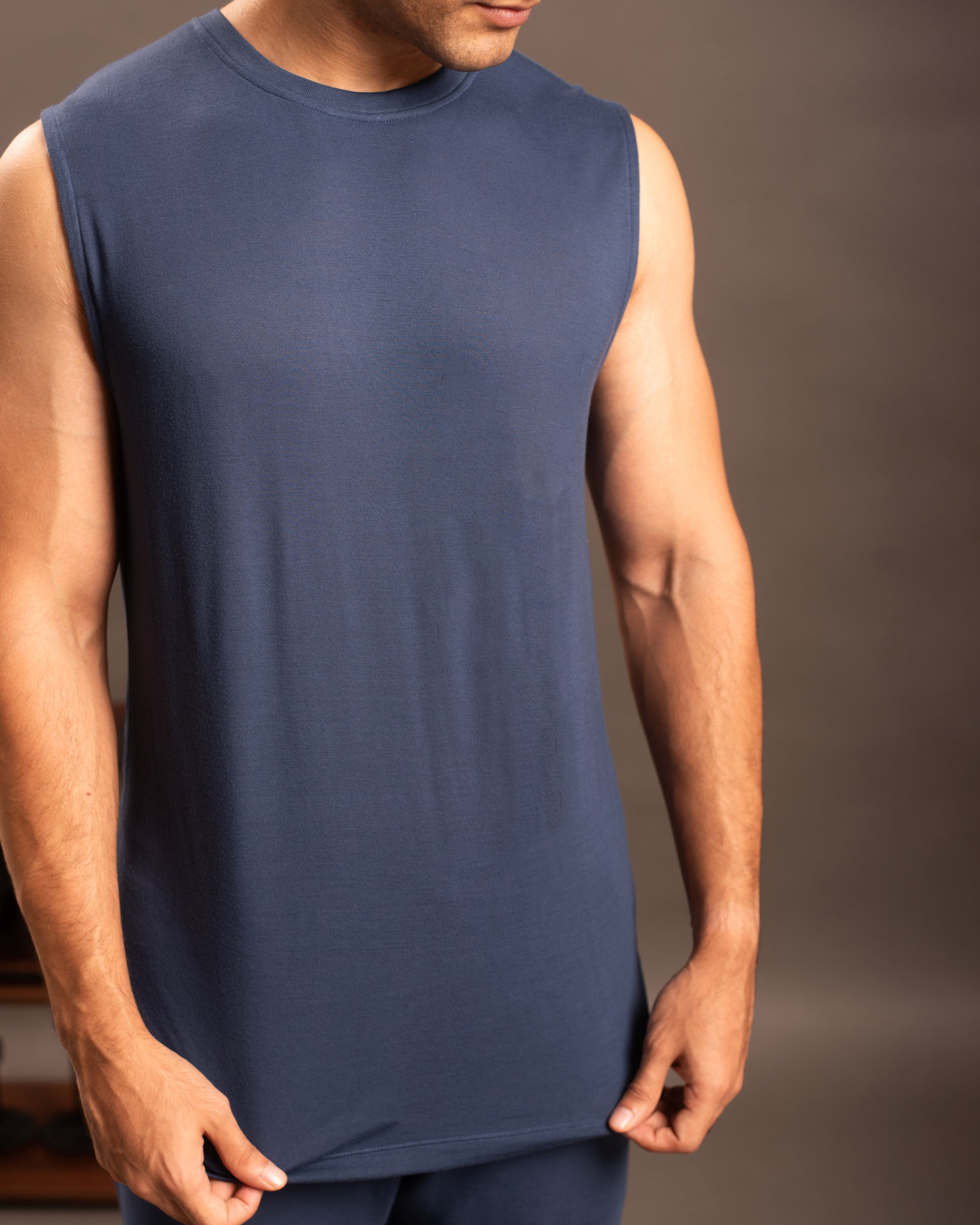 AirKnit Tee + Shorts (Navy Blue)