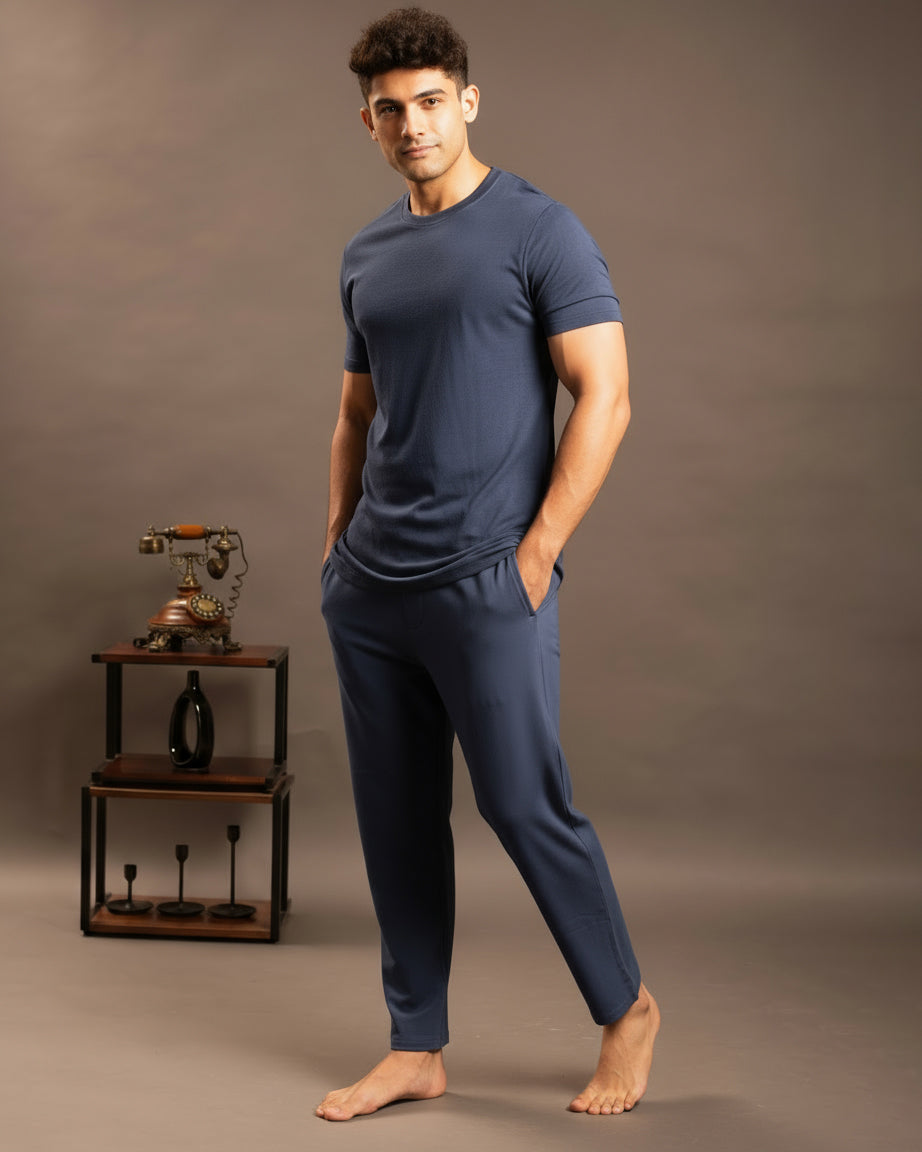Navy Blue Cosmo T-Shirt + Pant
Lightweight breathable fabric lounge set
Comfort fit casual T-Shirt and pant
Durable high quality casual wear
Classic Navy Blue two-piece outfit
Cosmo T-Shirt + Pant Navy Blue for women
Soft smooth fabric blend for comfort
Eco conscious casual everyday set
Relaxed casual loungewear outfit
Everyday essential Navy Blue set