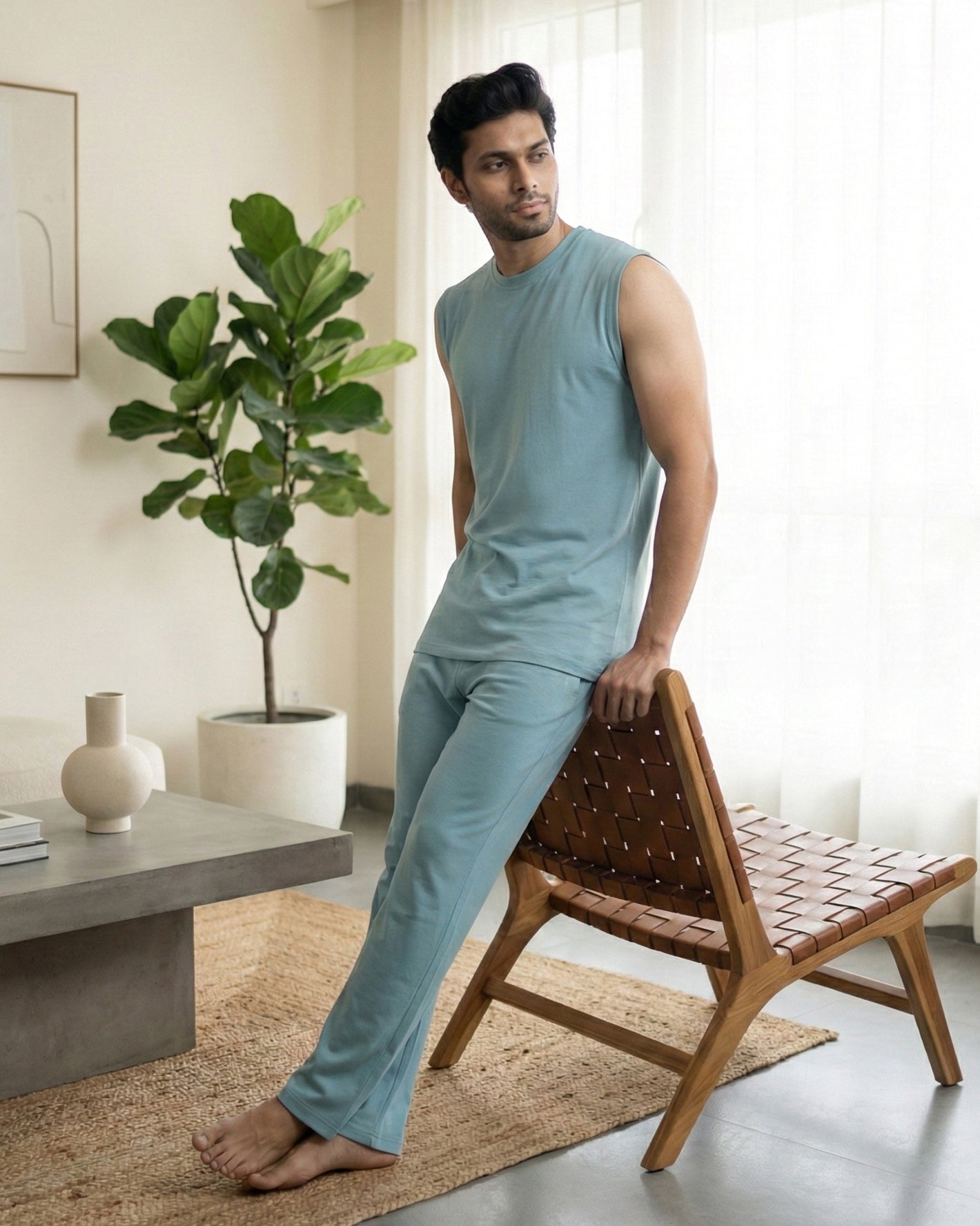 AirKnit Tee + Pant (Nile Blue)