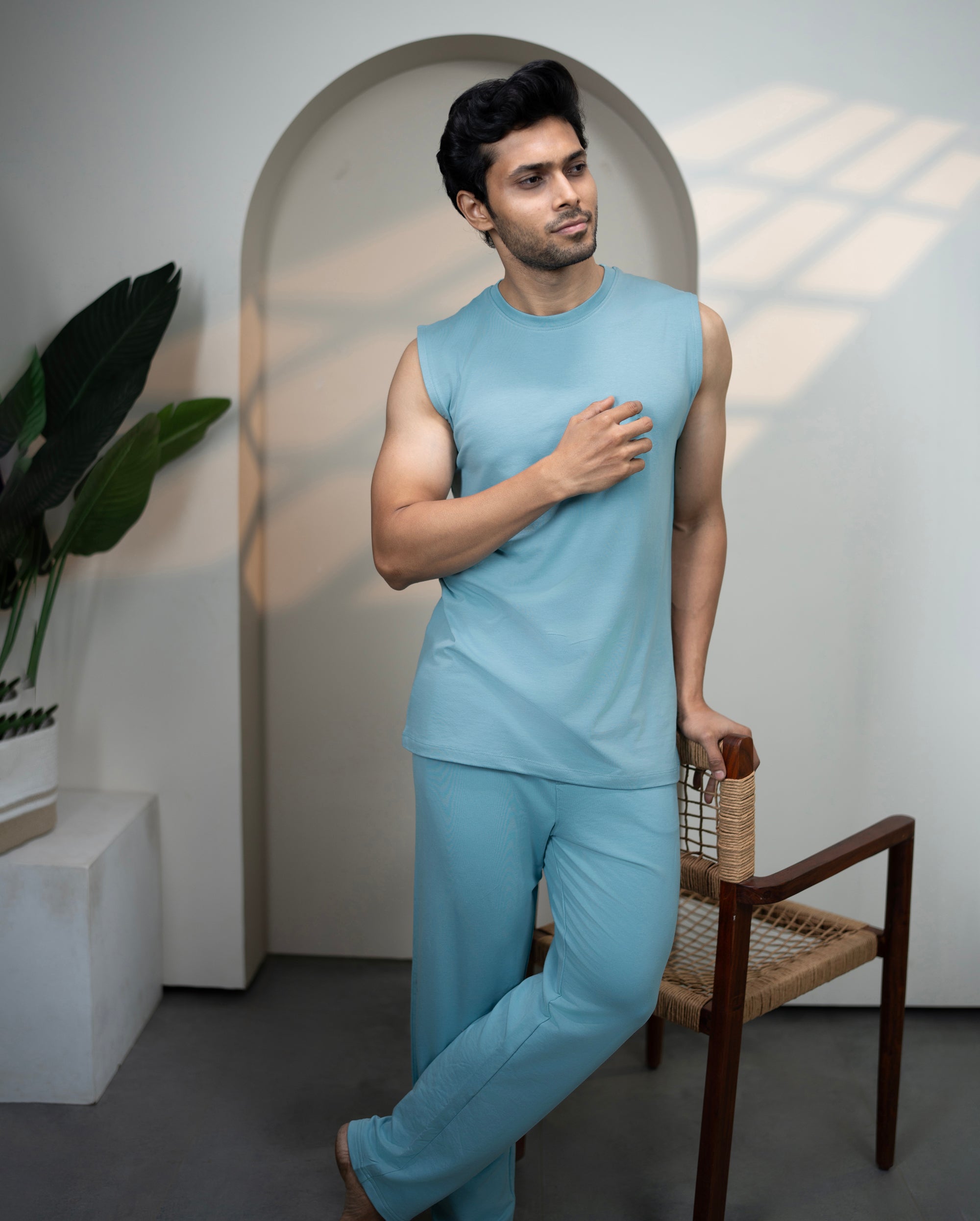 AirKnit Tee + Pant (Nile Blue)