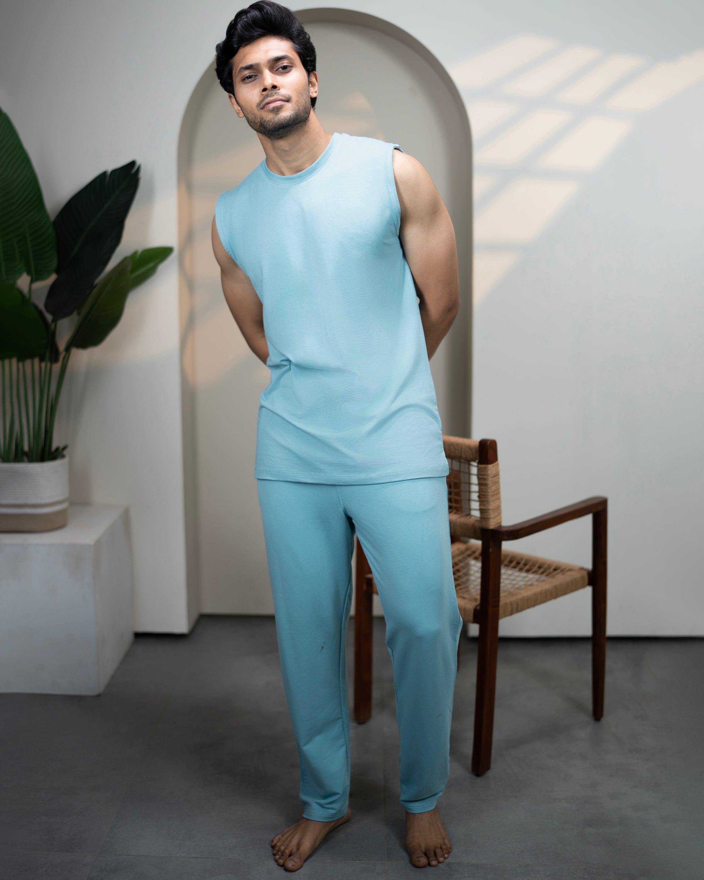 AirKnit Bamboo Tee  (Nile Blue)
