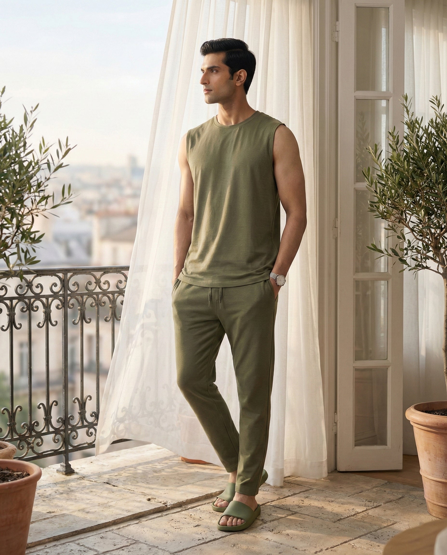 Urbanite Bamboo Pant (Olive Green)