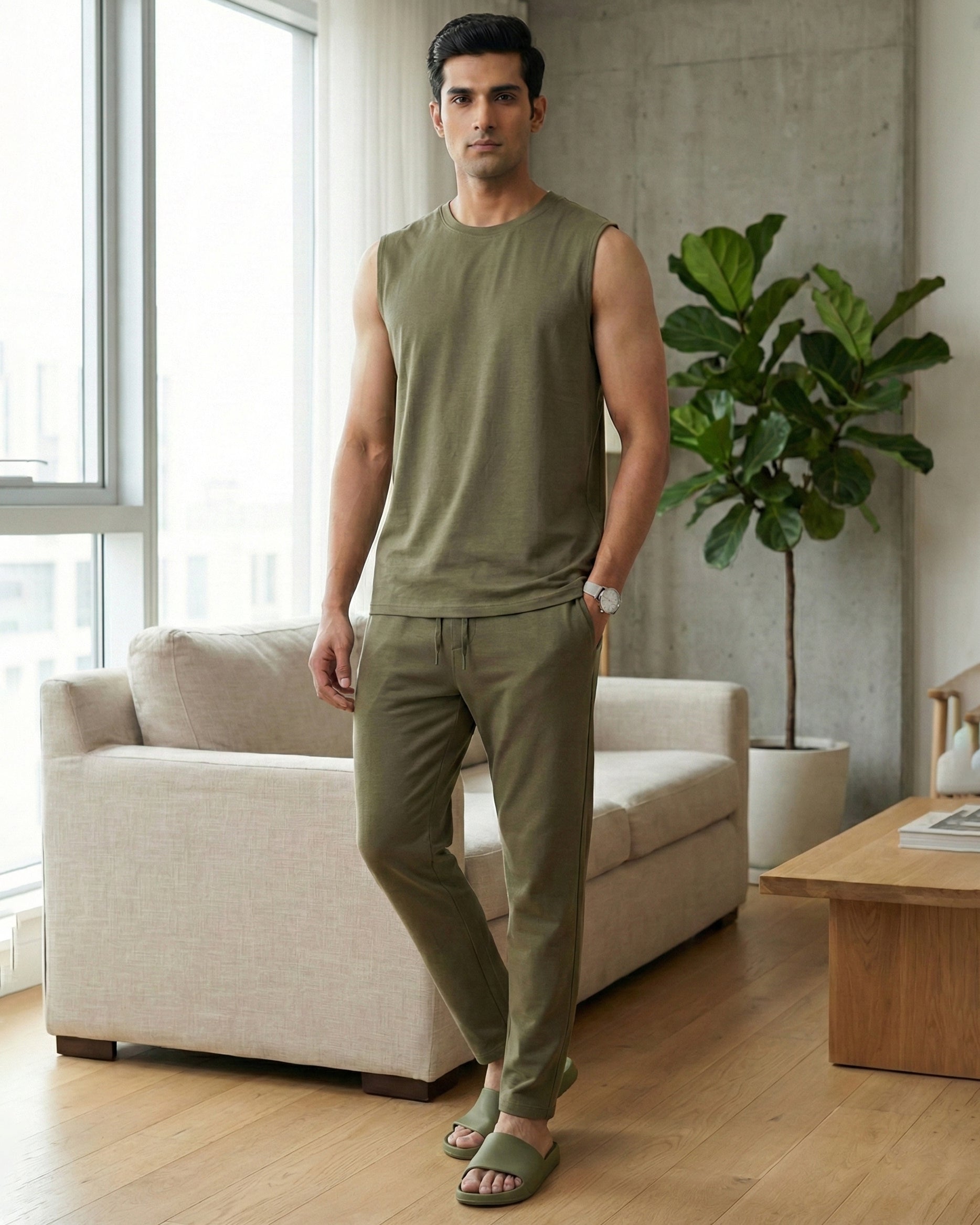 Urbanite Bamboo Pant (Olive Green)