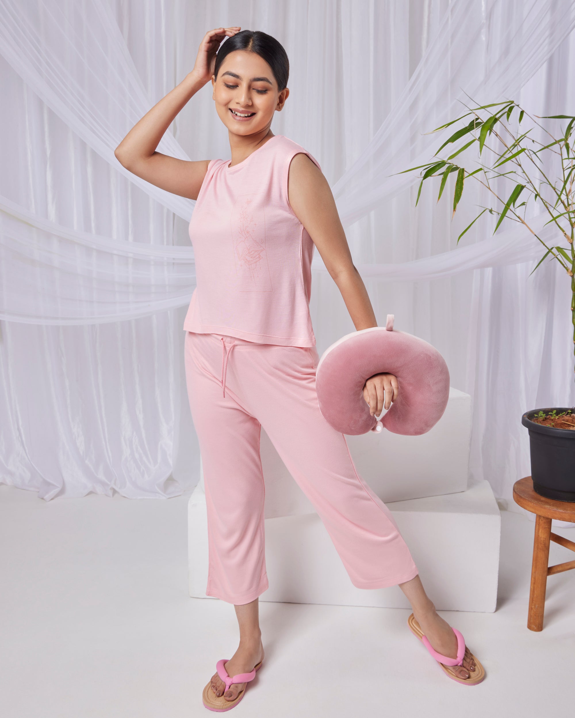 Nova Bamboo Pant (Pink Candy)
