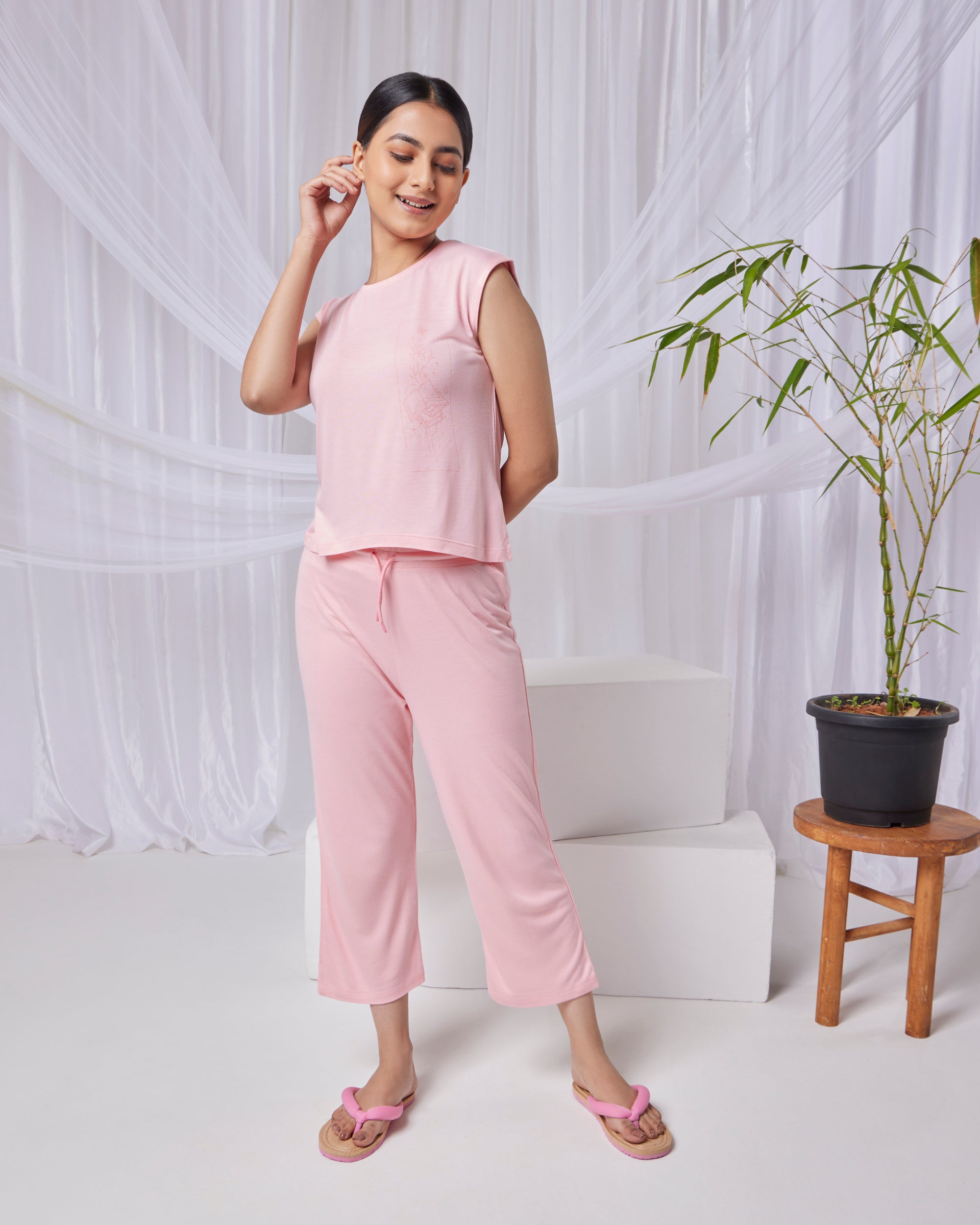 Aurora Top + Pant (Pink Candy)