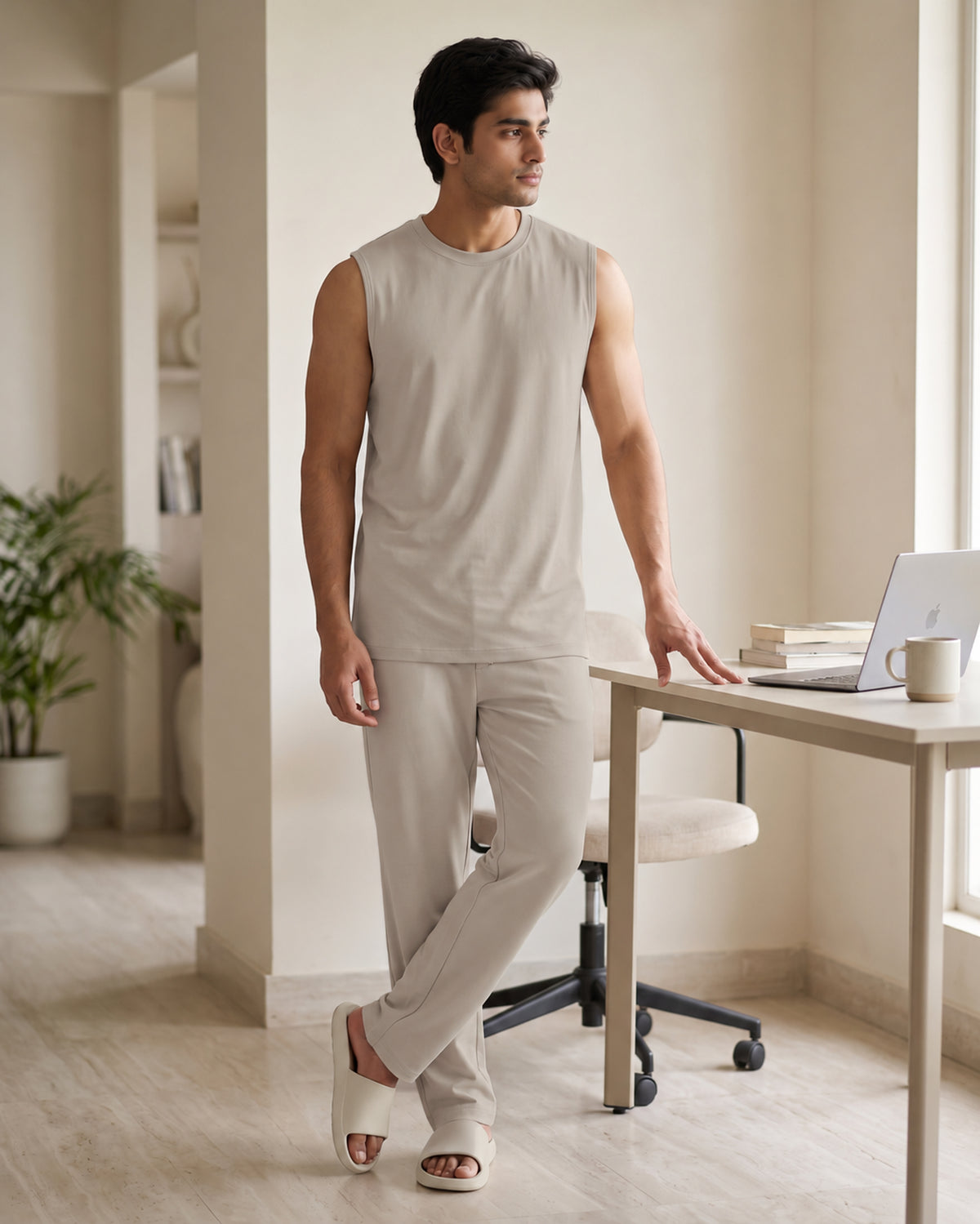 AirKnit Tee + Pant (Pure Cashmere)