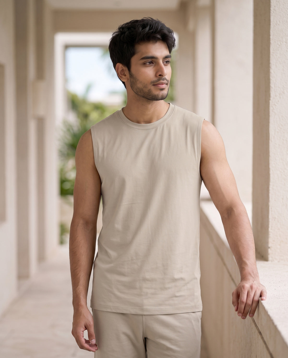AirKnit Tee + Pant (Pure Cashmere)
