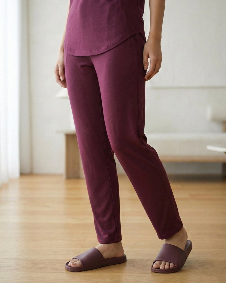 Estelle T-Shirt + Pant (Purple Plum)